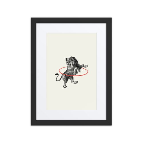 Hoola Lion Framed Art Print