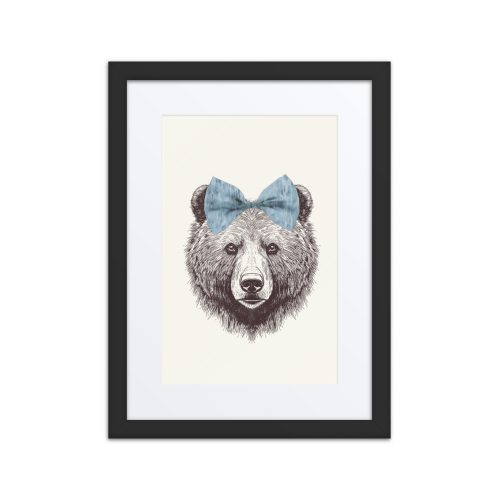 Miss Bear Framed Art Print