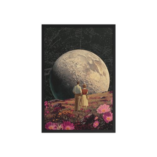 Moon Gazing Framed Art Print