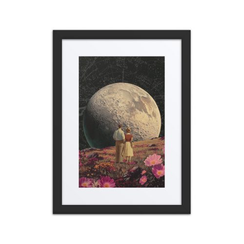 Moon Gazing Framed Art Print