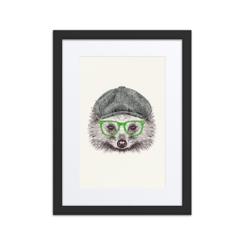 Peaky Hedgehog Framed Art Print