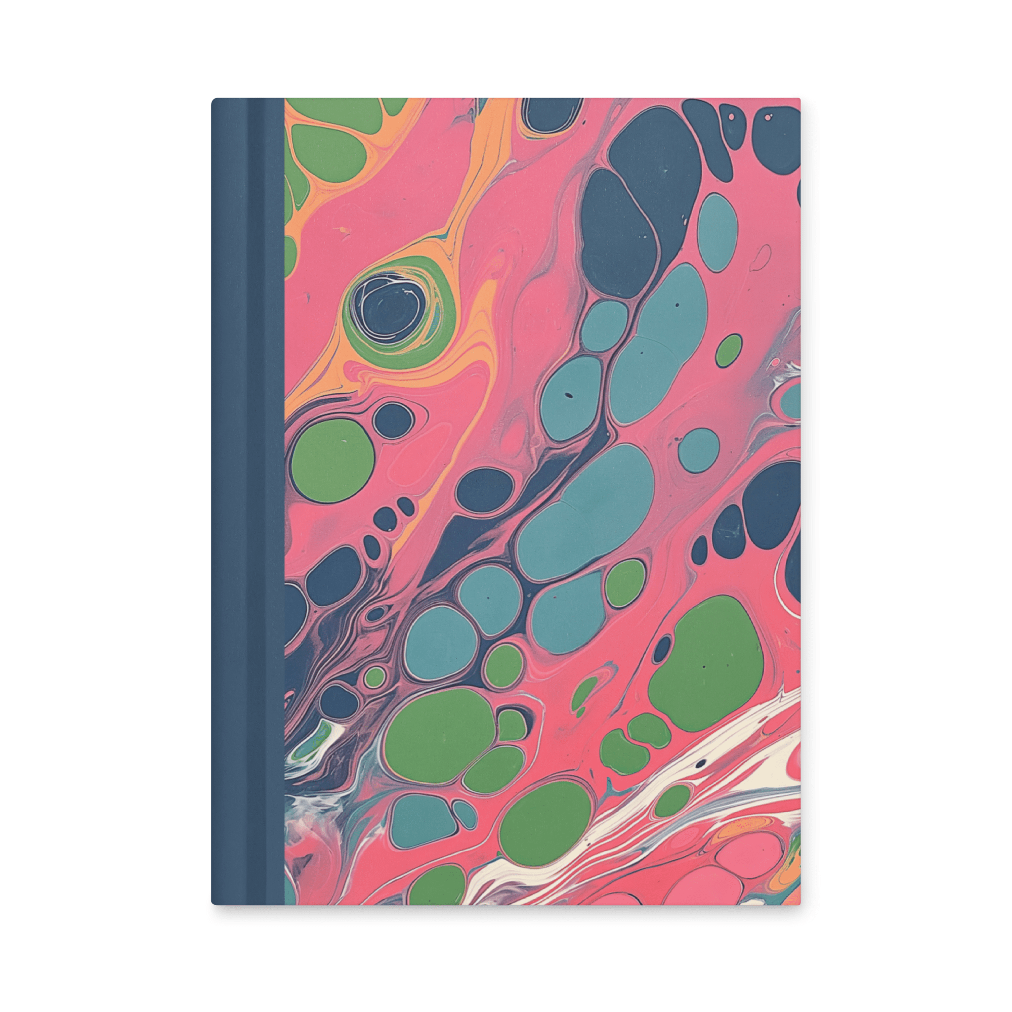 Personalise Pink Marble Notebook