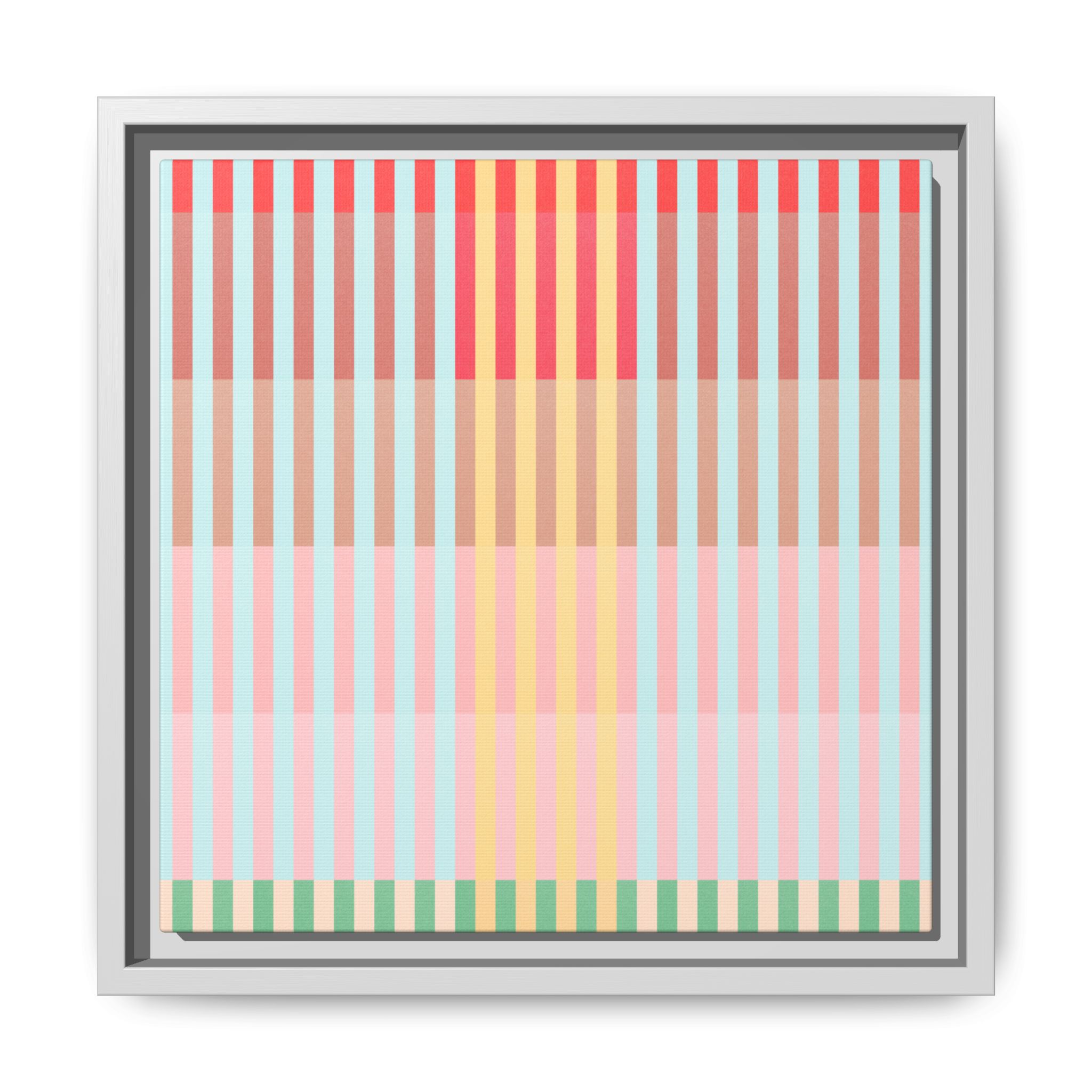 Apple Geo Lines Matte Canvas, Framed - Image 37