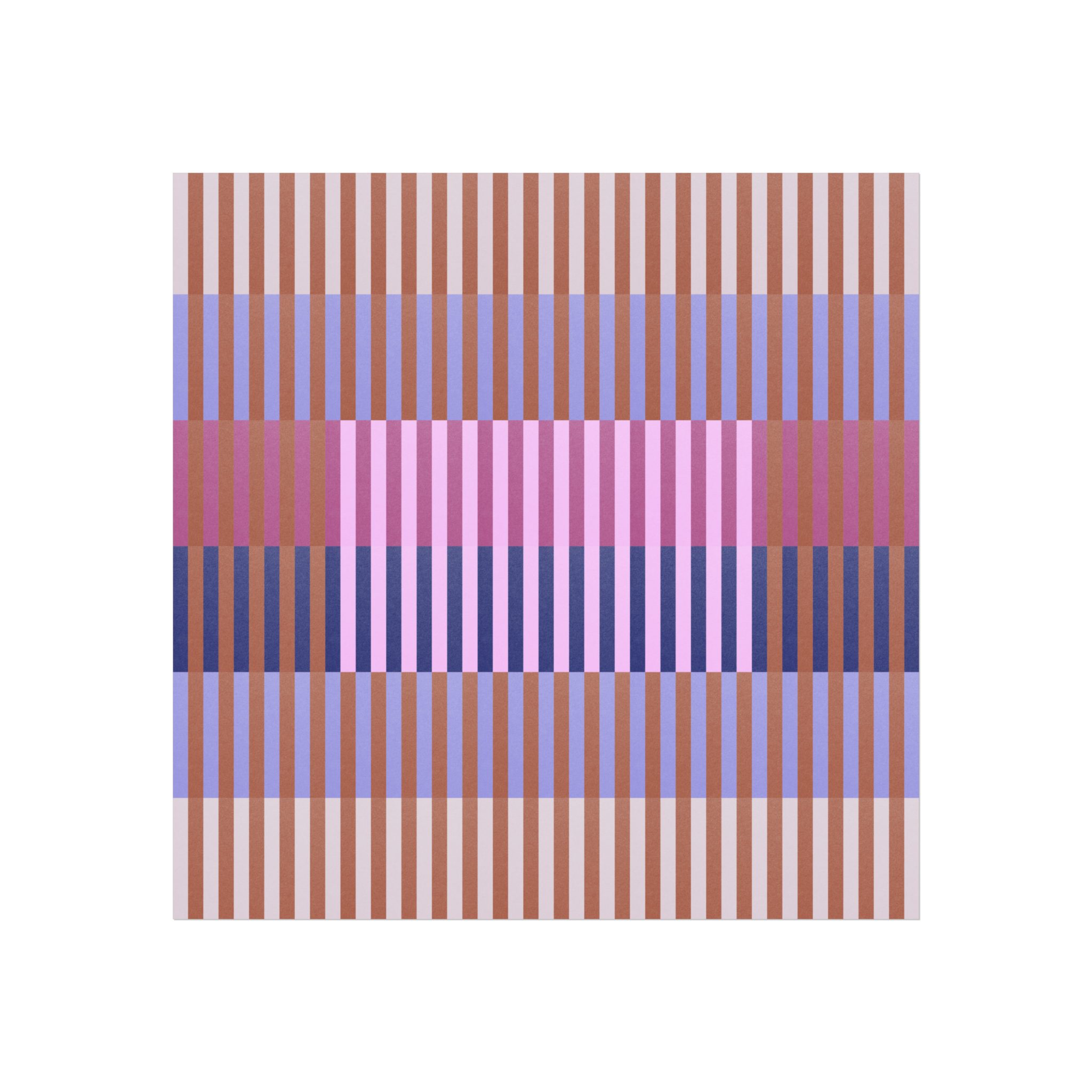 Purple Geo Lines Art Print - Image 4