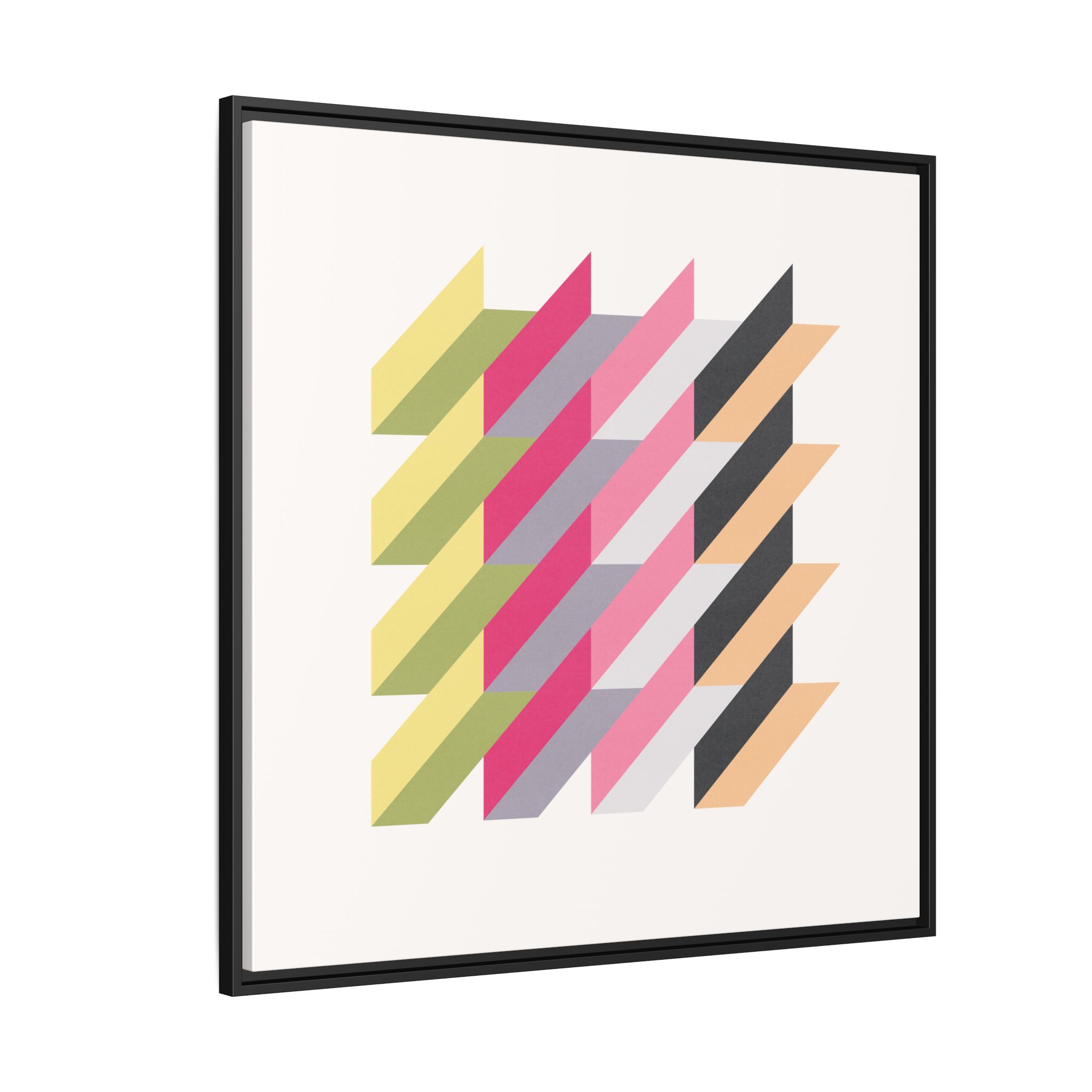 Geo Rectangles Matte Canvas, Framed - Image 66