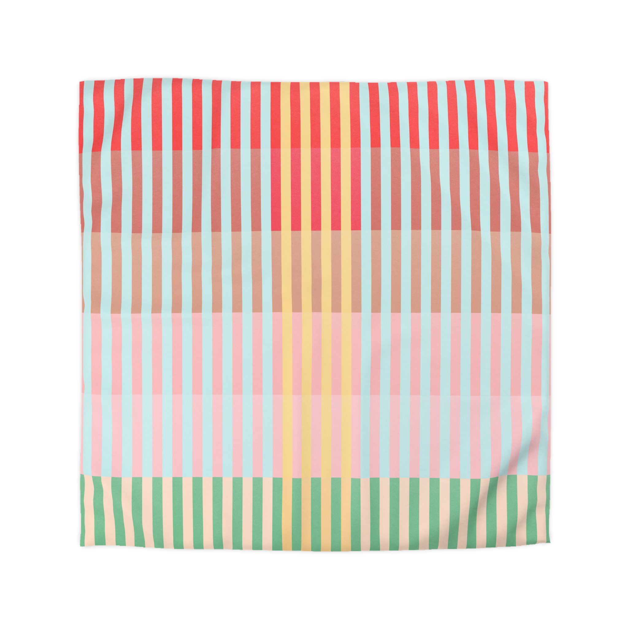 Apple Geo Lines Microfiber Duvet Cover