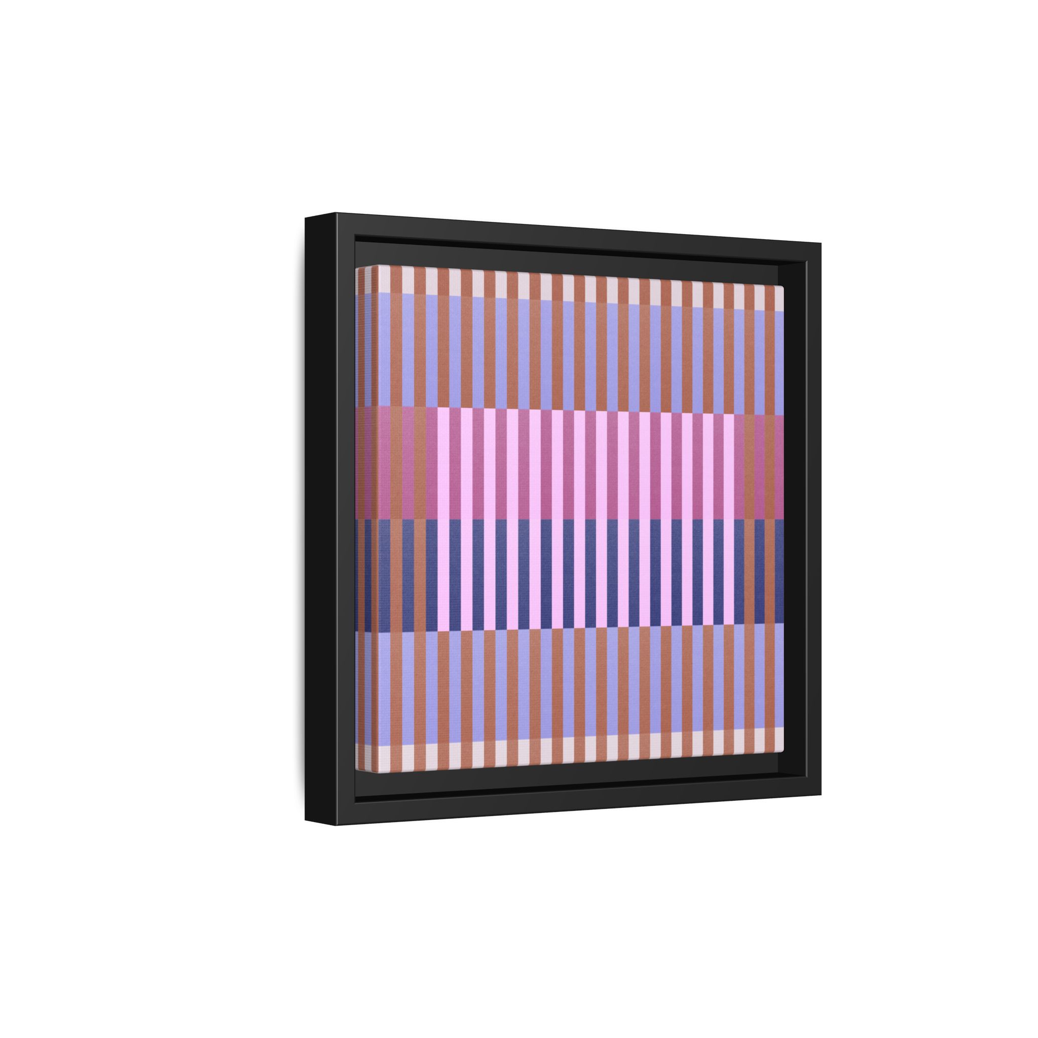 Purple Geo Lines Matte Canvas, Framed - Image 26