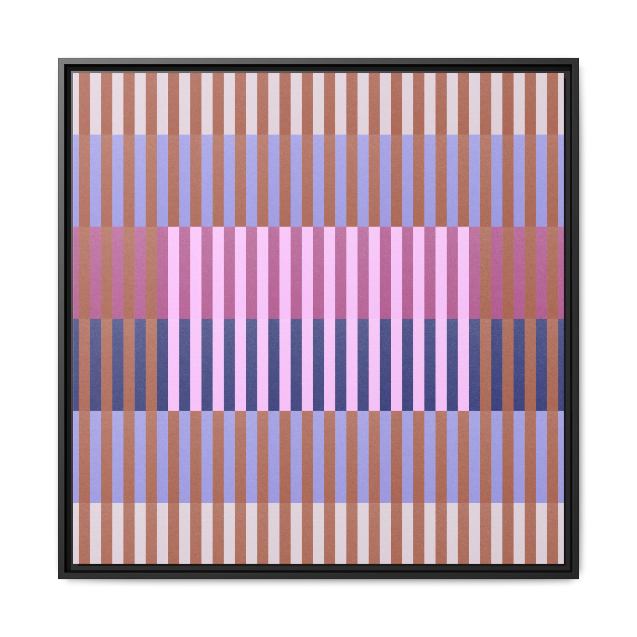 Purple Geo Lines Matte Canvas, Framed - Image 9