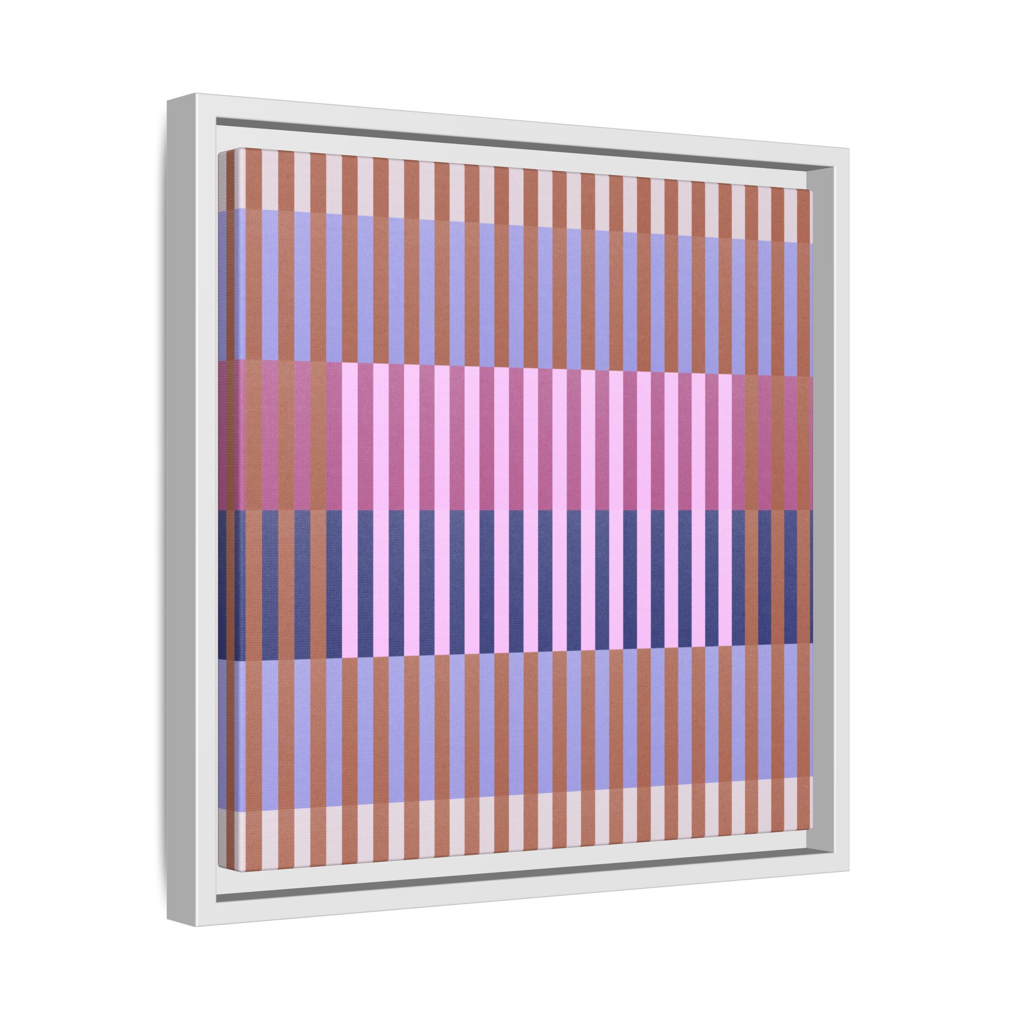 Purple Geo Lines Matte Canvas, Framed - Image 14