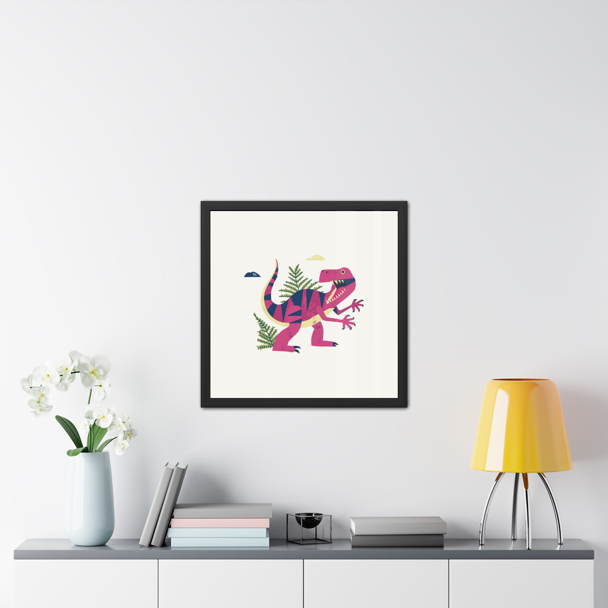 T-Rex Dinosaur Framed Art Print - Image 7