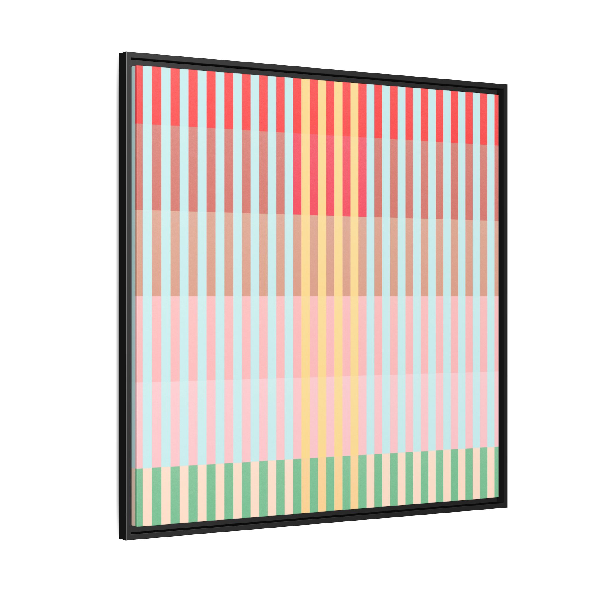 Apple Geo Lines Matte Canvas, Framed - Image 66