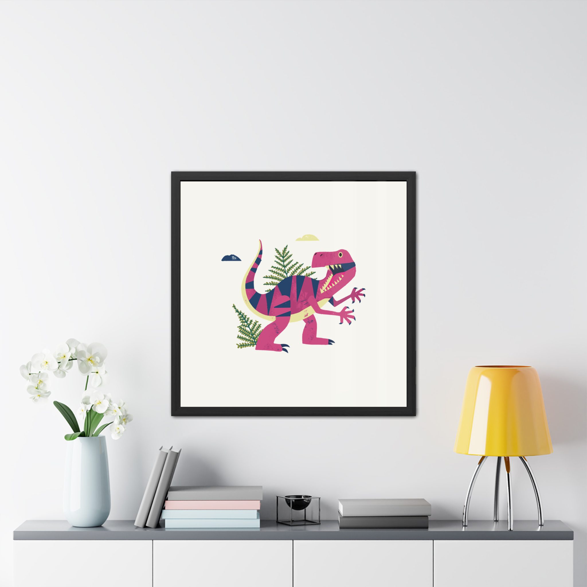 T-Rex Dinosaur Framed Art Print - Image 11