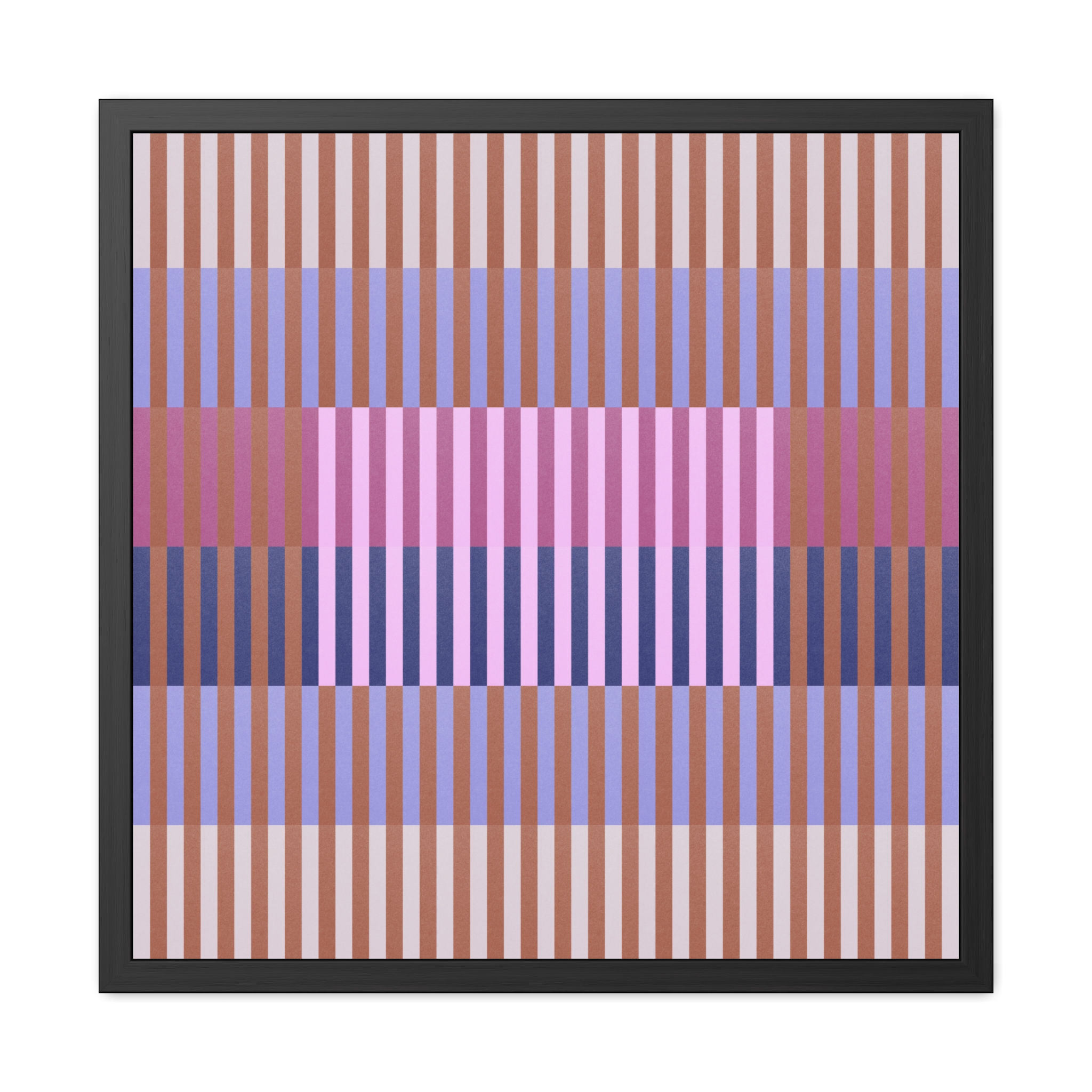Purple Geo Lines Framed Art Print - Image 9