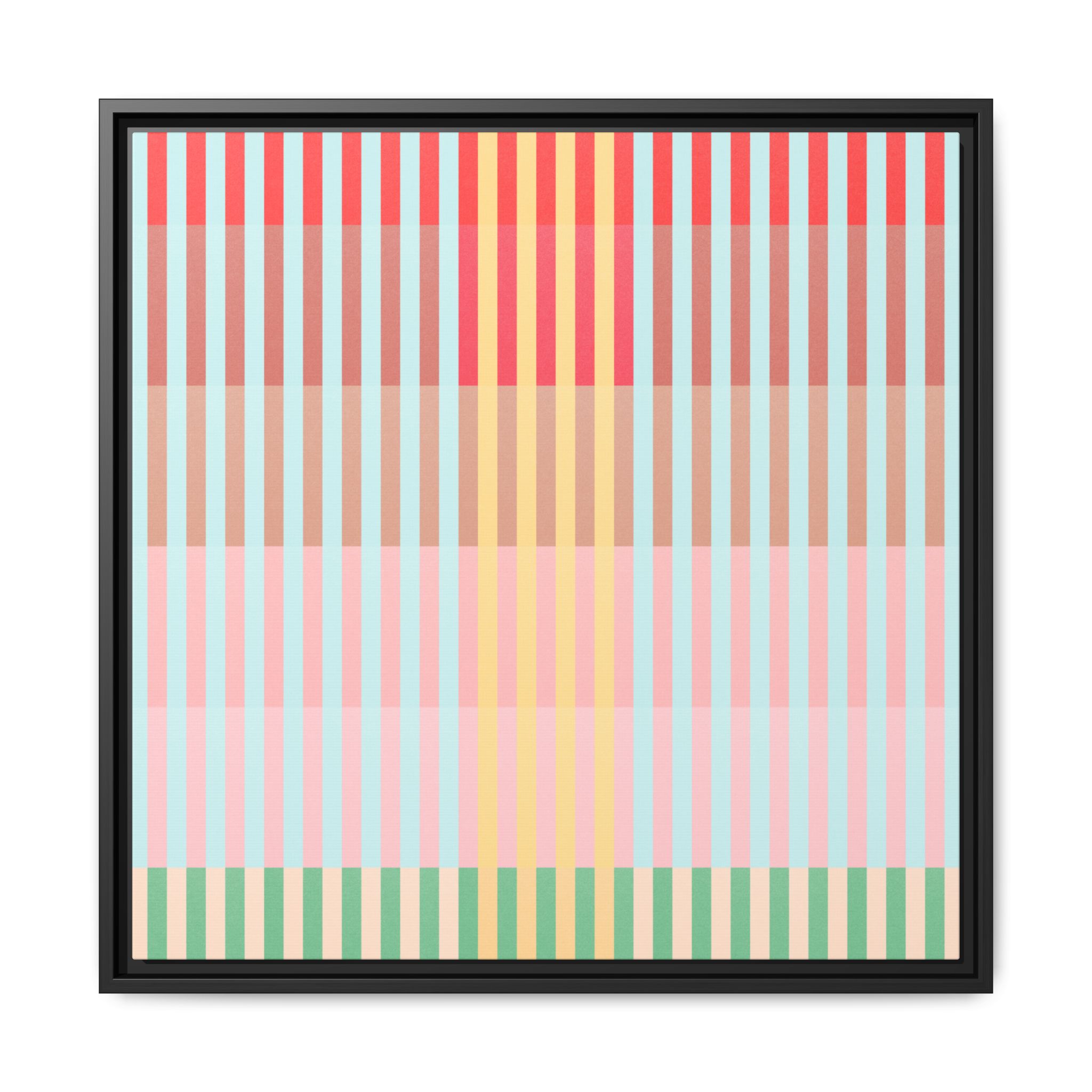 Apple Geo Lines Matte Canvas, Framed - Image 5