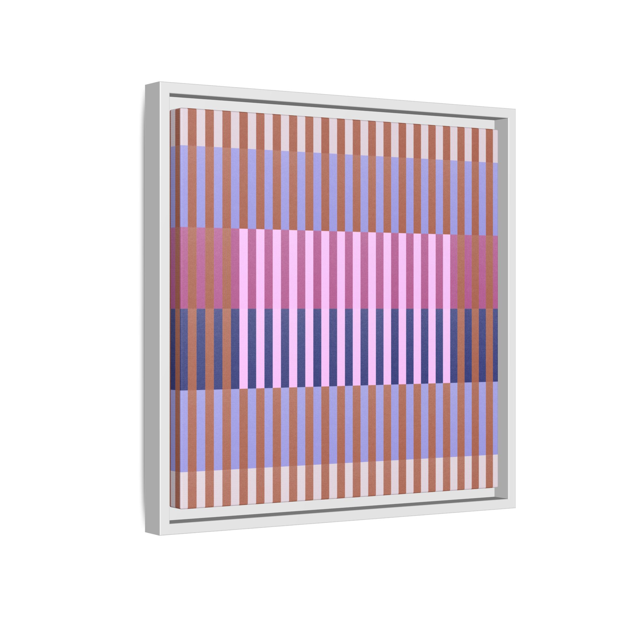 Purple Geo Lines Matte Canvas, Framed - Image 46