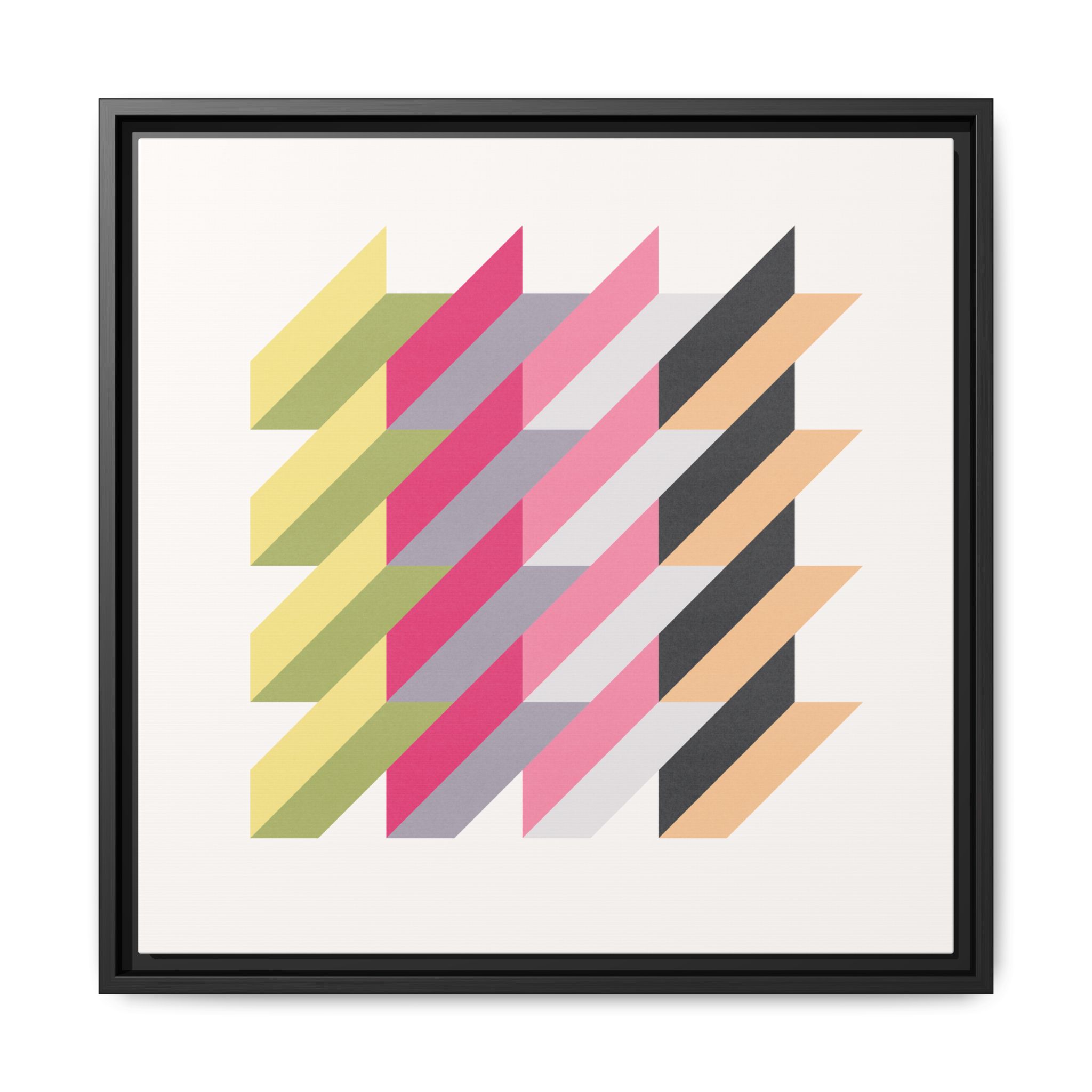 Geo Rectangles Matte Canvas, Framed - Image 49