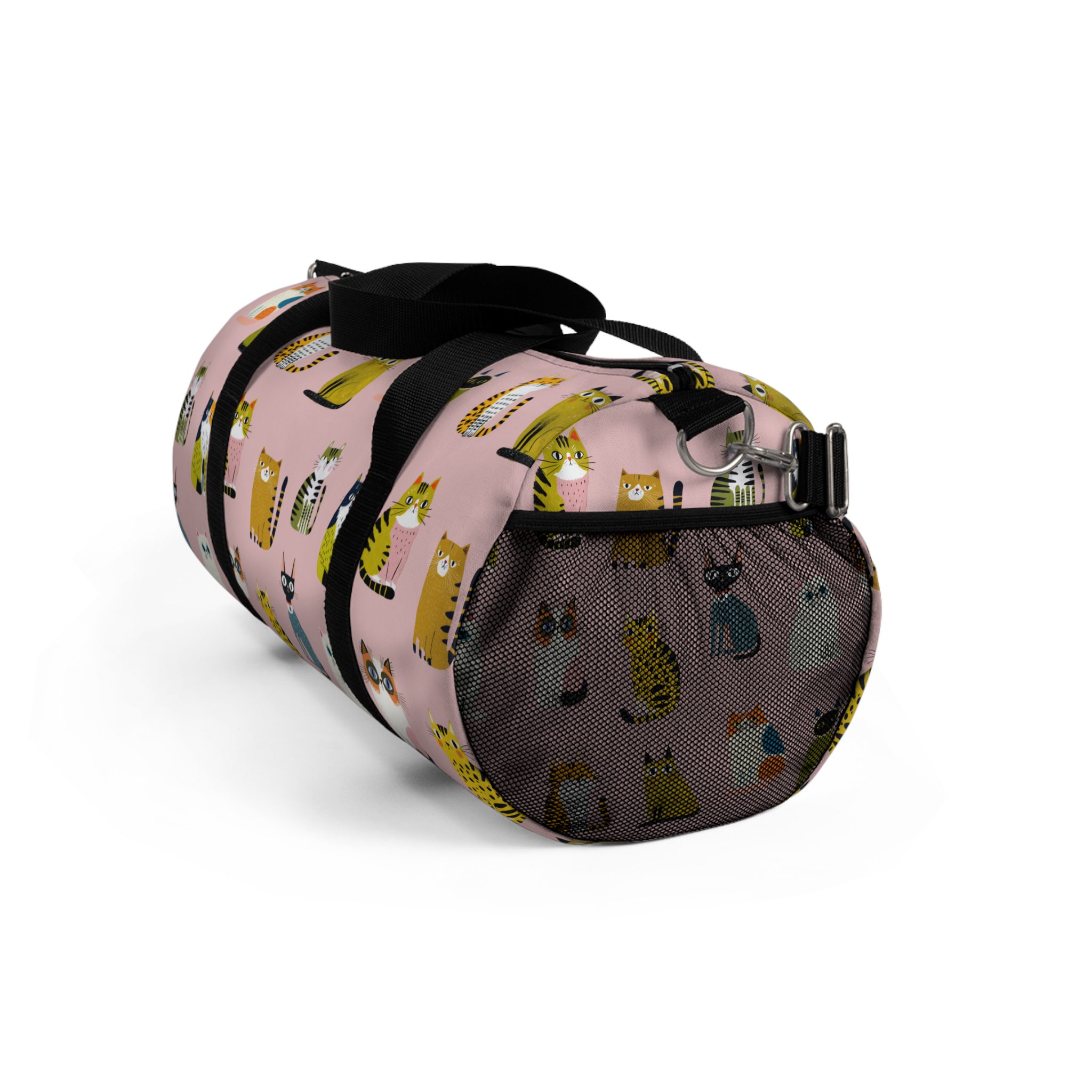 Cute Cats Pattern Duffel Bag - Image 4