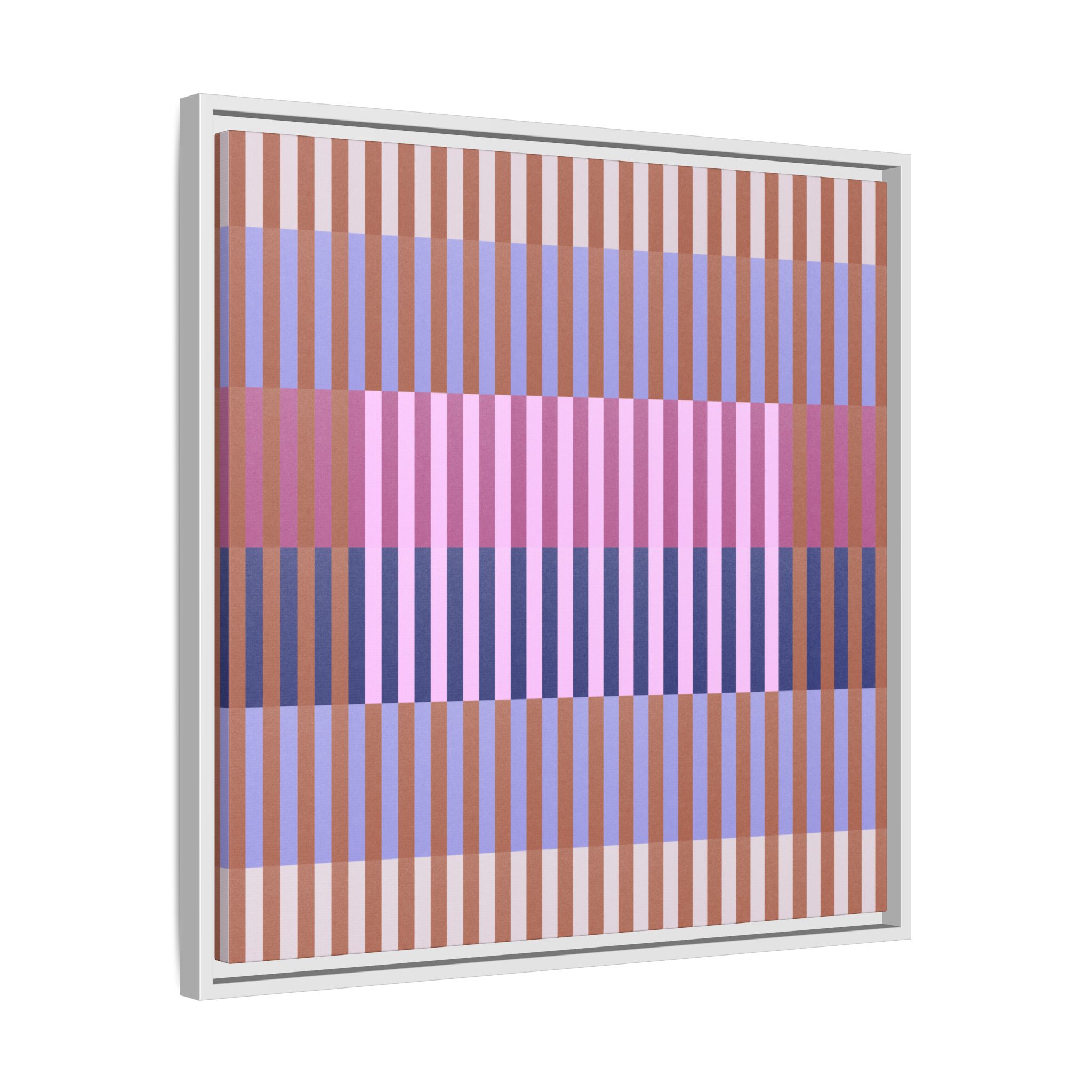 Purple Geo Lines Matte Canvas, Framed - Image 18