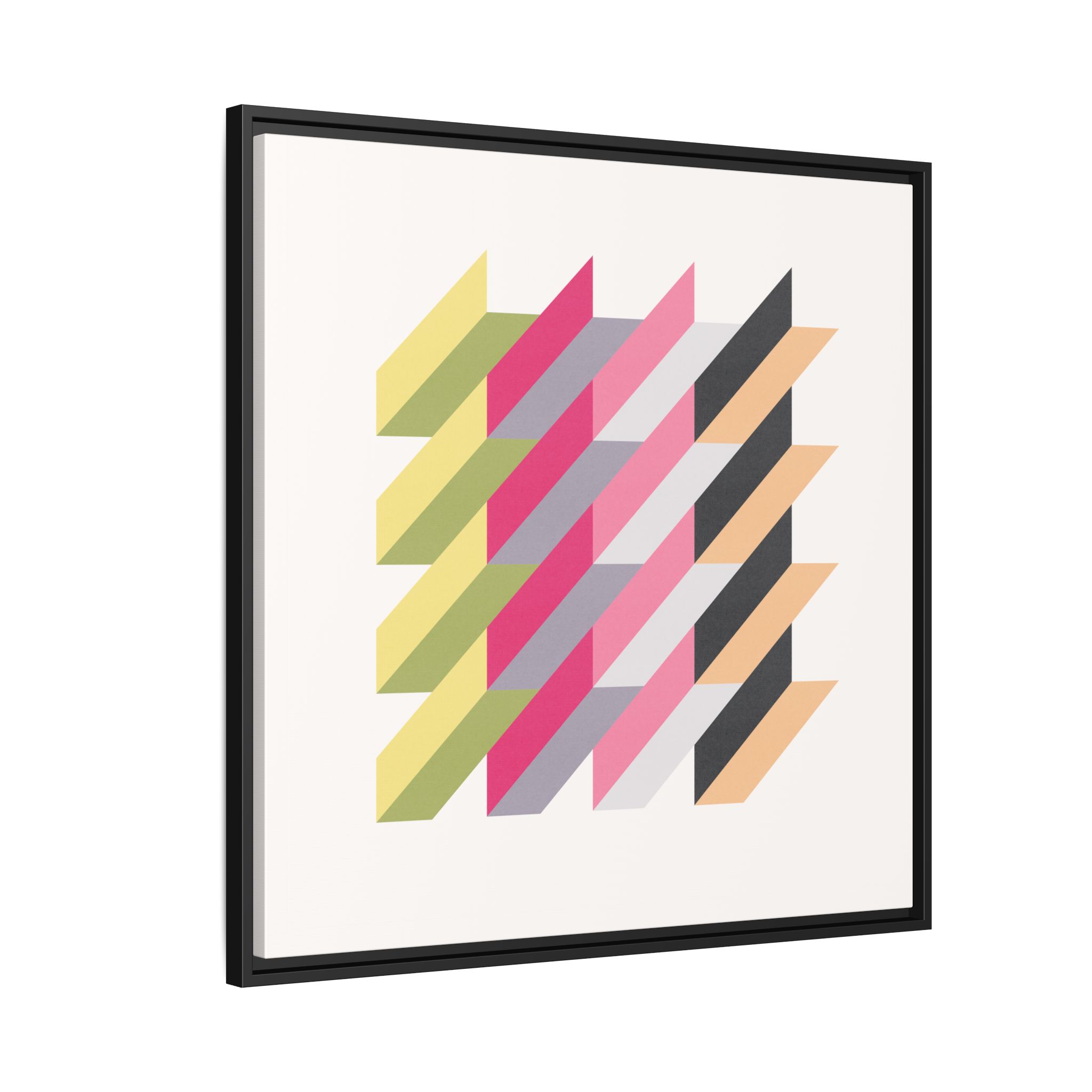 Geo Rectangles Matte Canvas, Framed - Image 58