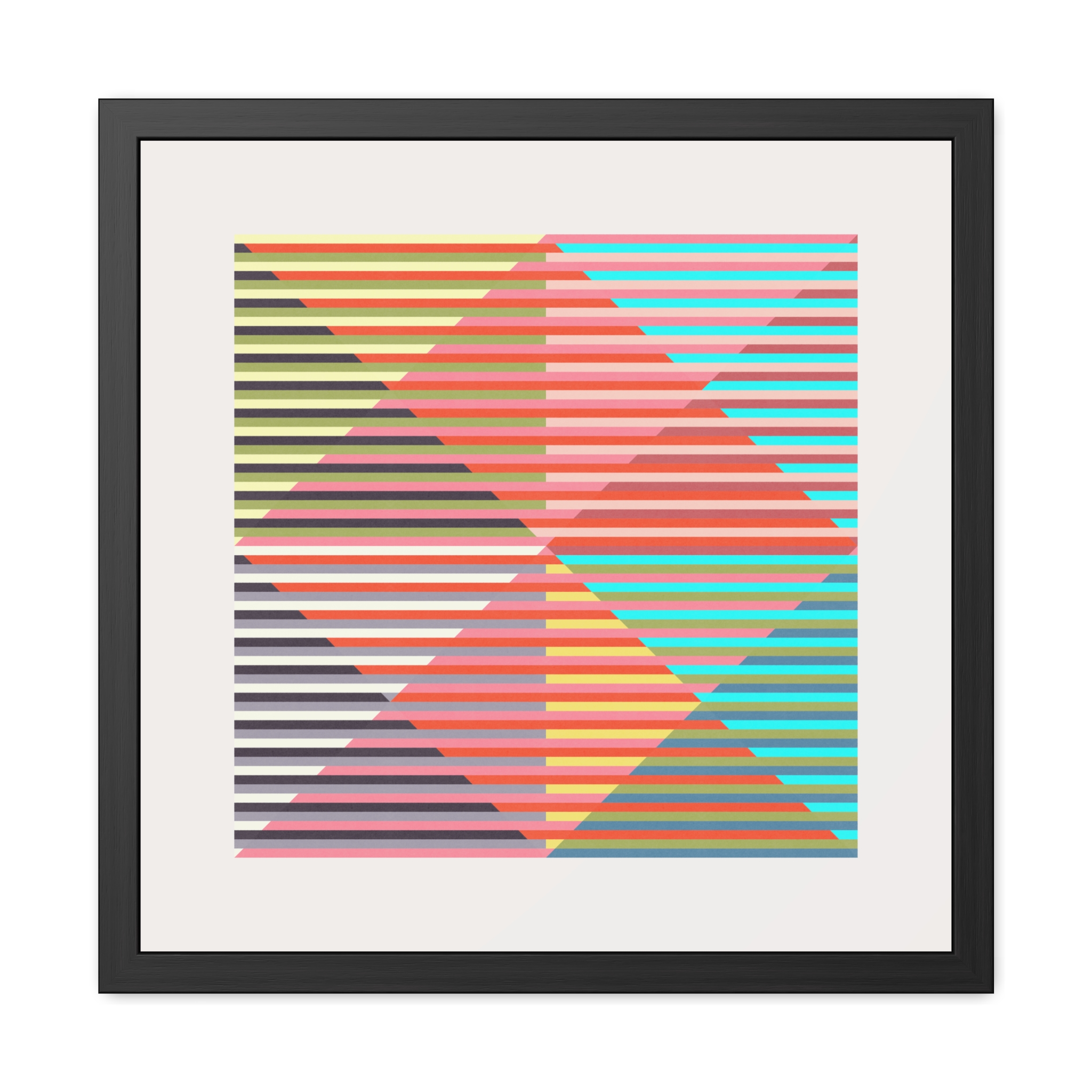 Geo Triangles Framed Art Print - Image 5
