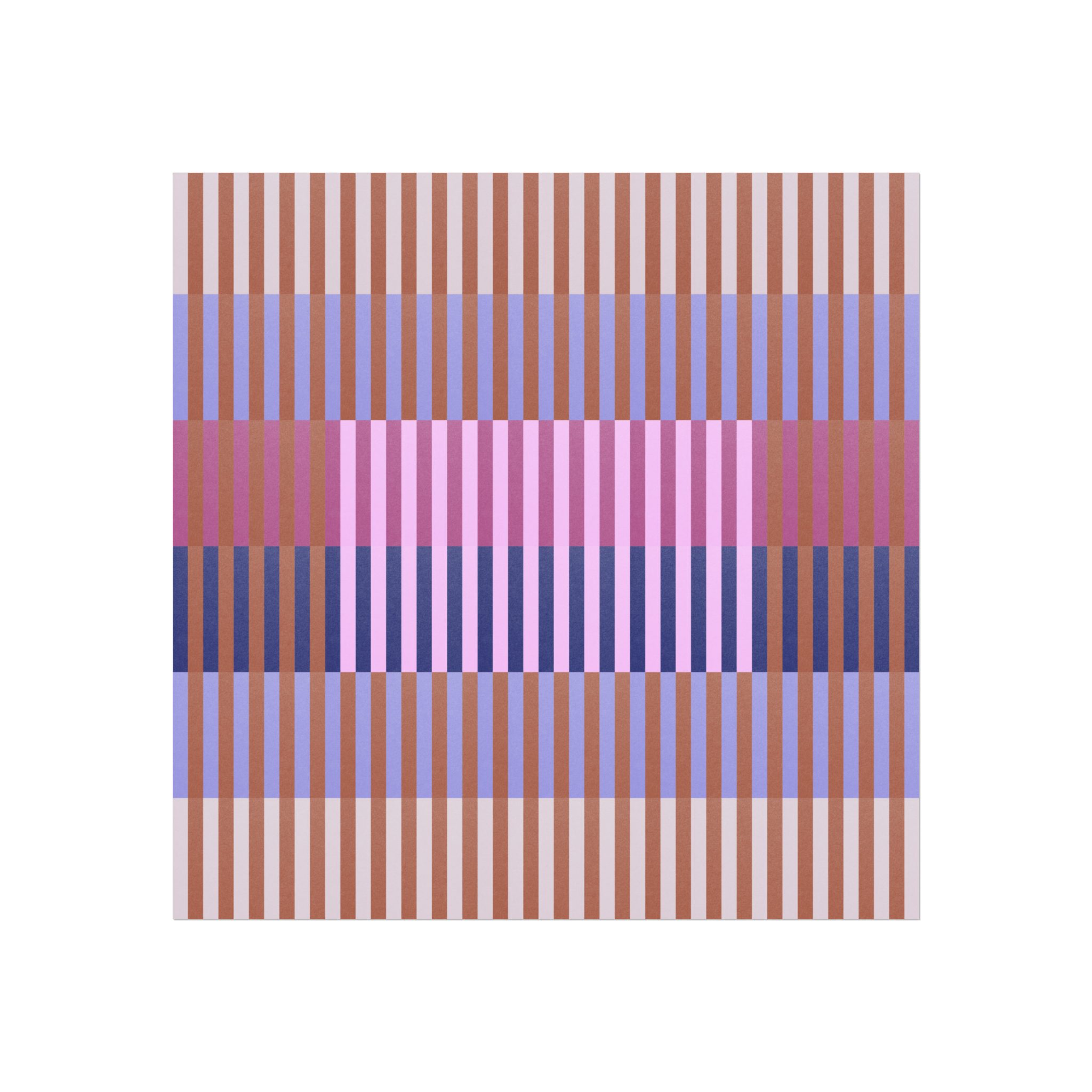 Purple Geo Lines Art Print