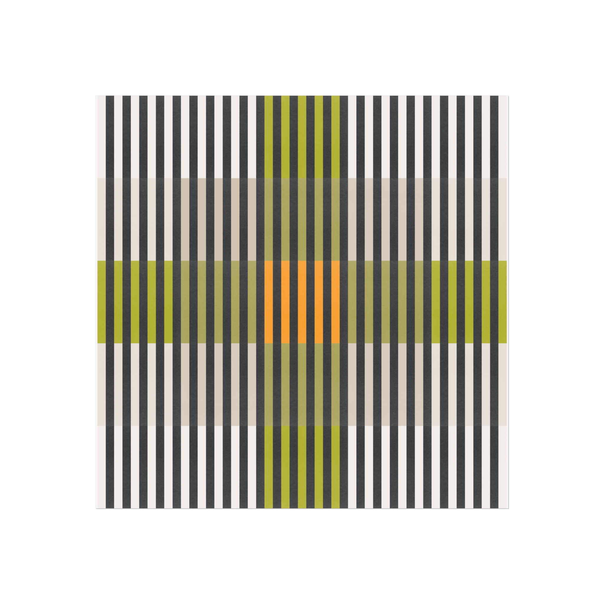 Green Geo Lines Art Print - Image 4