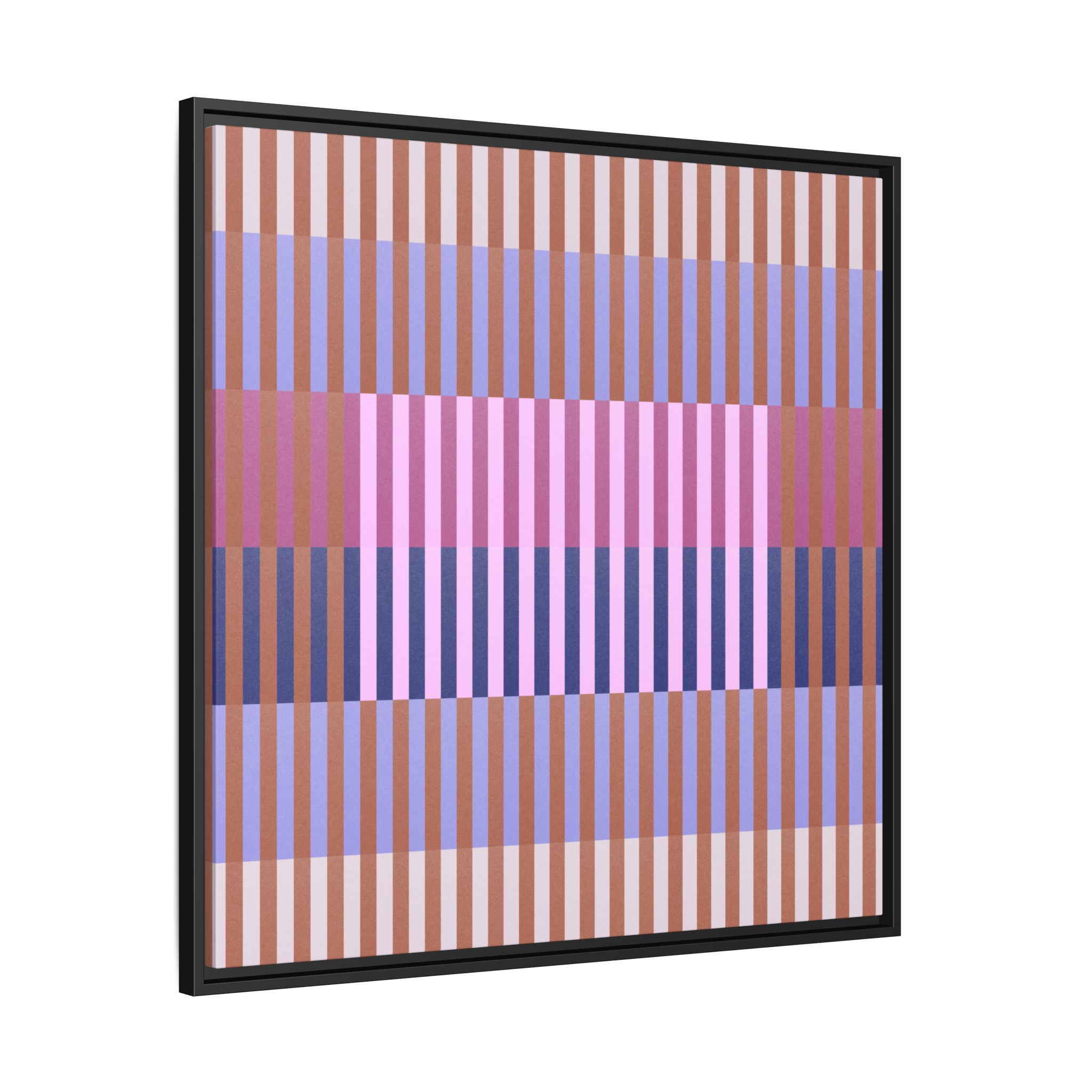 Purple Geo Lines Matte Canvas, Framed - Image 10