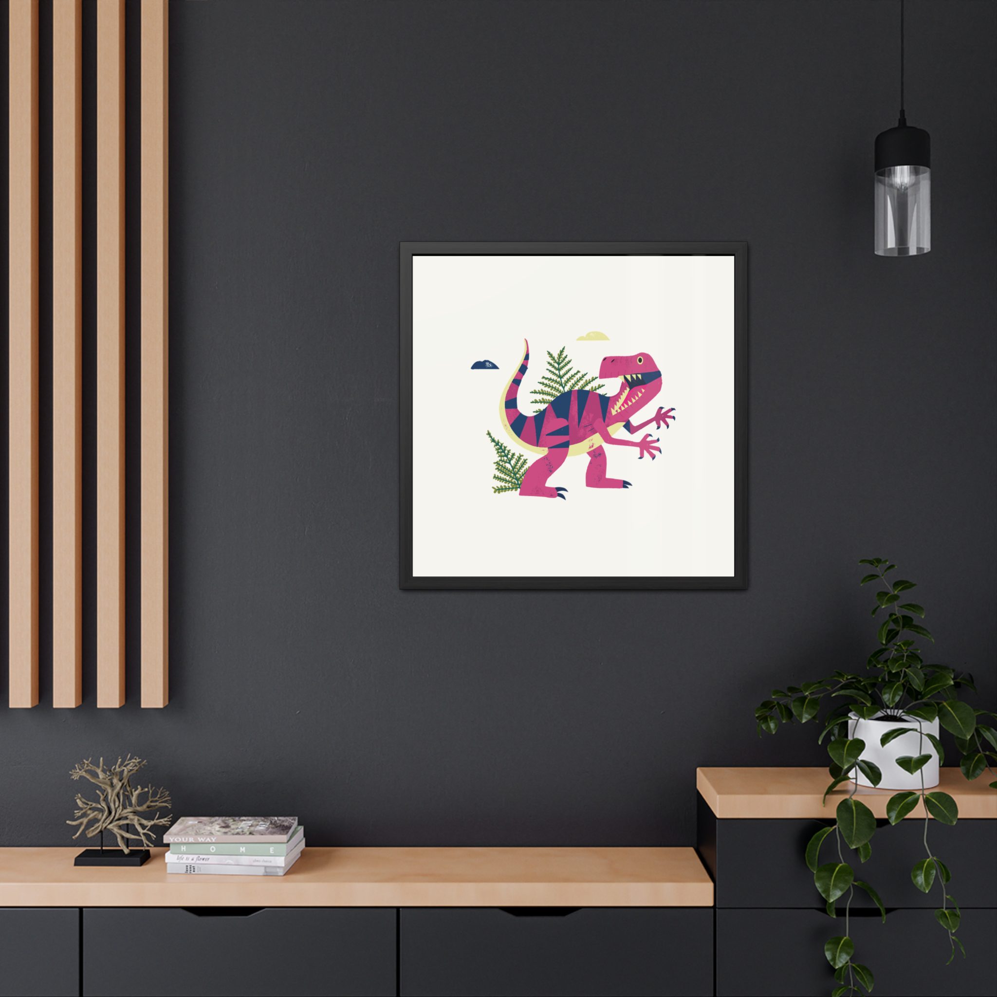 T-Rex Dinosaur Framed Art Print - Image 12