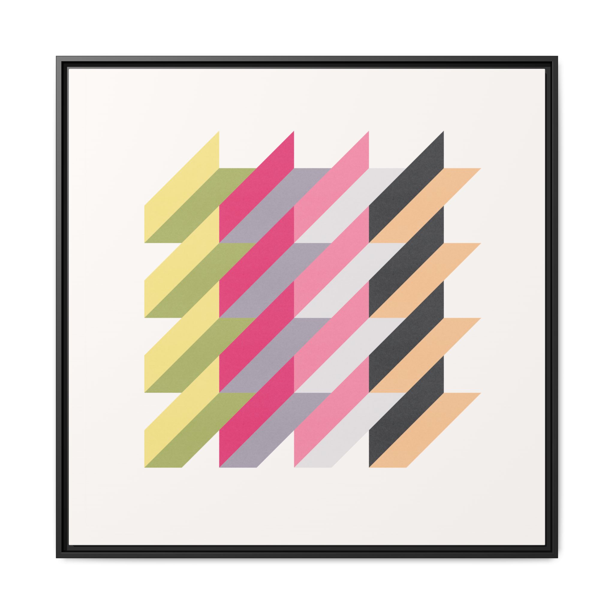 Geo Rectangles Matte Canvas, Framed - Image 65