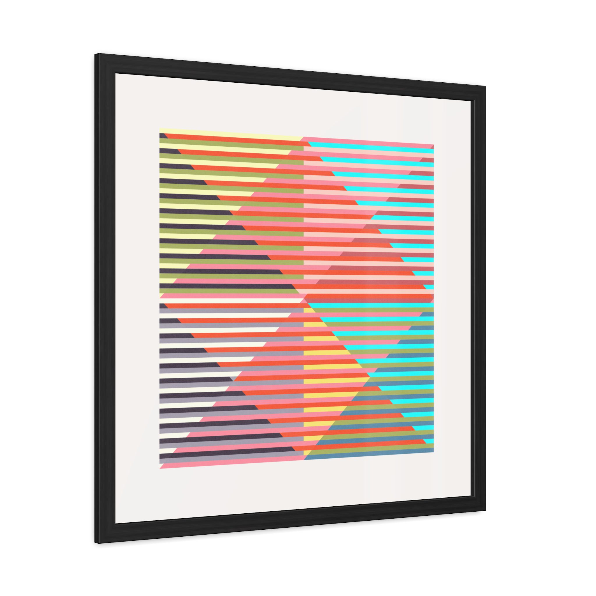 Geo Triangles Framed Art Print - Image 10