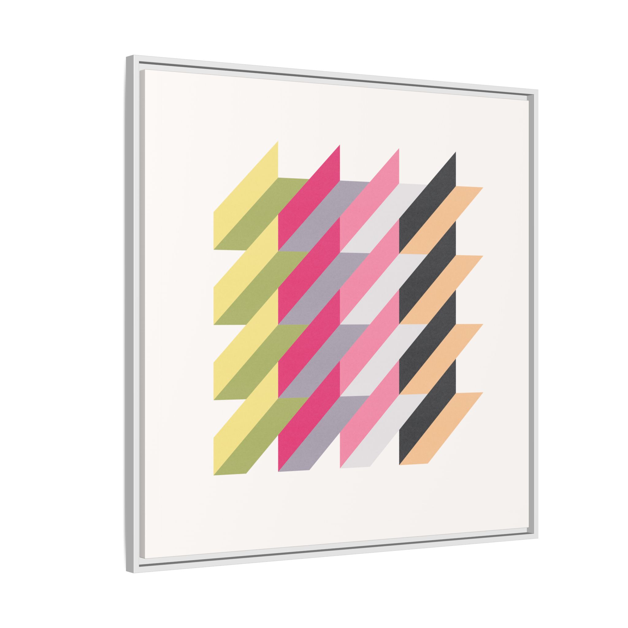 Geo Rectangles Matte Canvas, Framed - Image 70