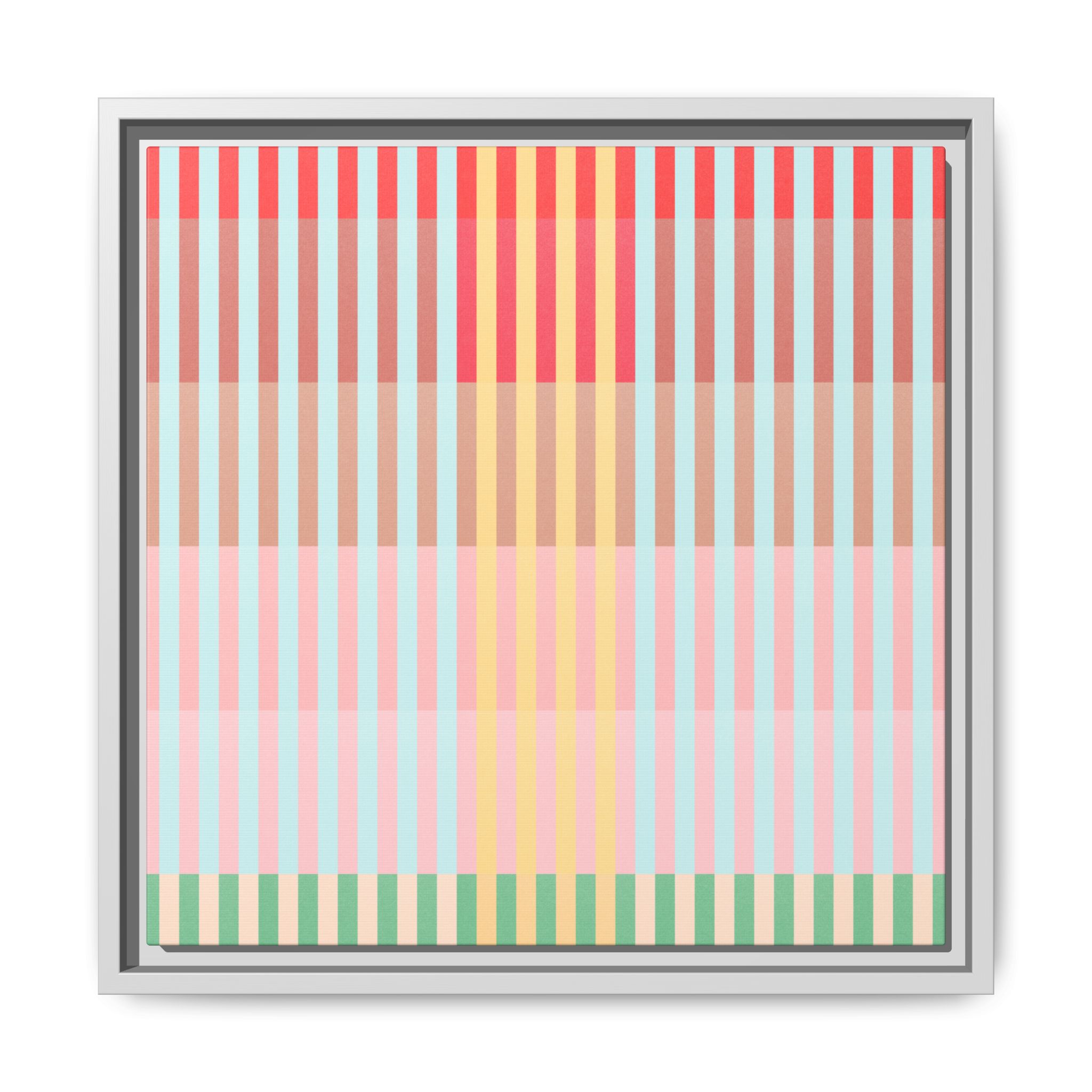 Apple Geo Lines Matte Canvas, Framed - Image 45