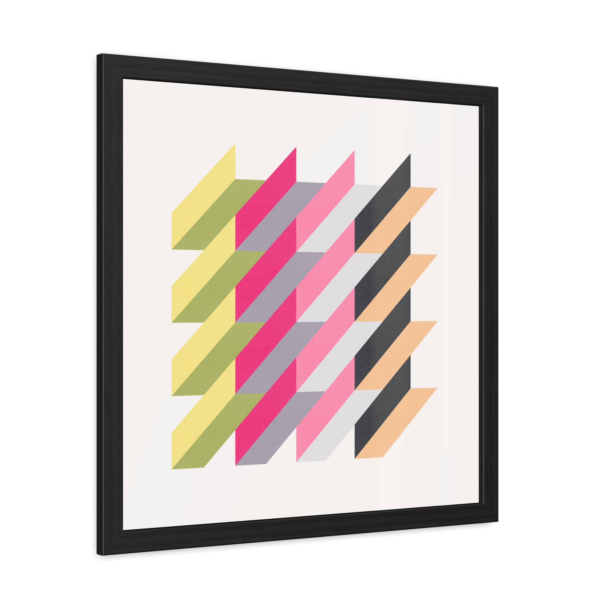 Geo Rectangles Framed Art Print - Image 6