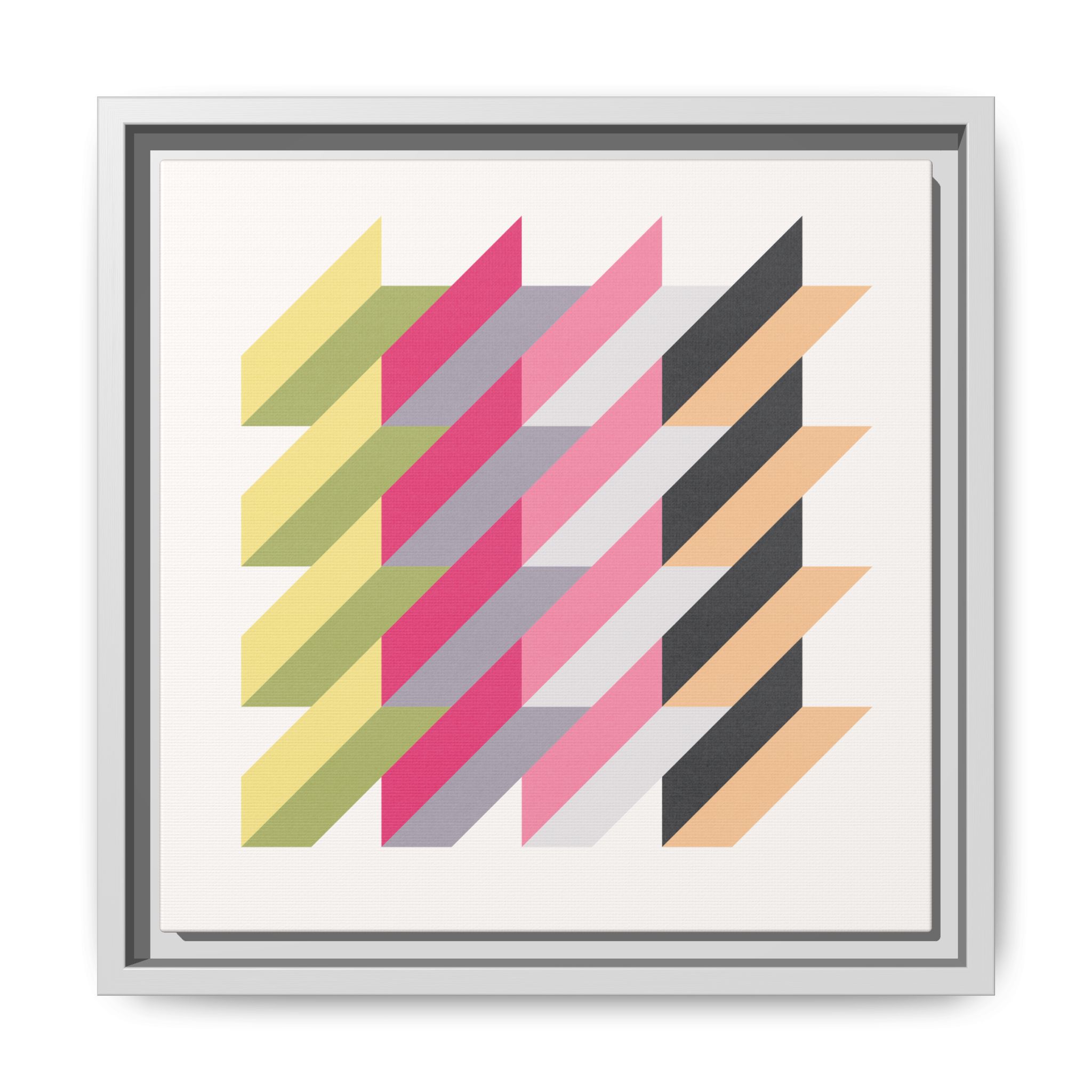 Geo Rectangles Matte Canvas, Framed - Image 37