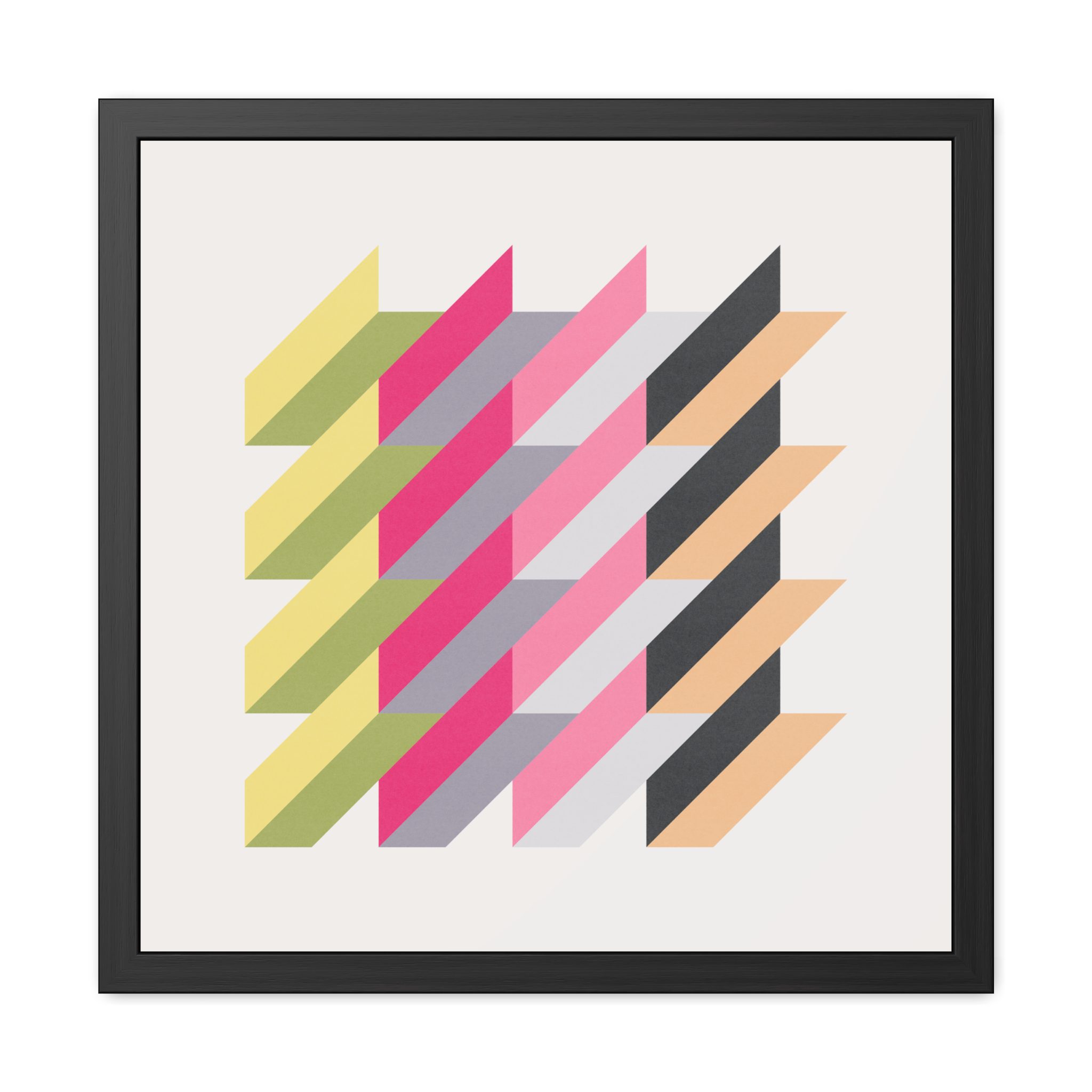 Geo Rectangles Framed Art Print - Image 5