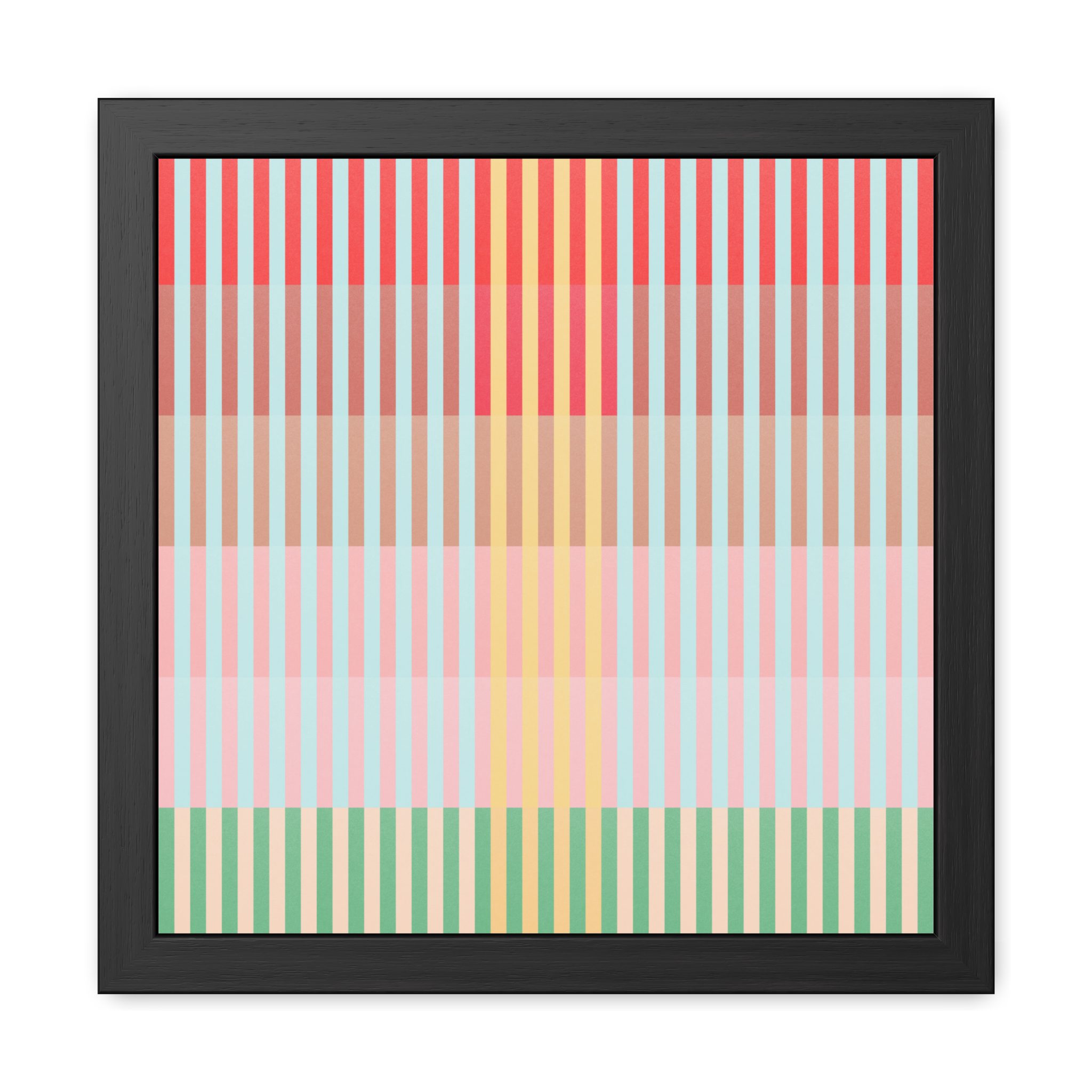 Apple Geo Lines Framed Art Print