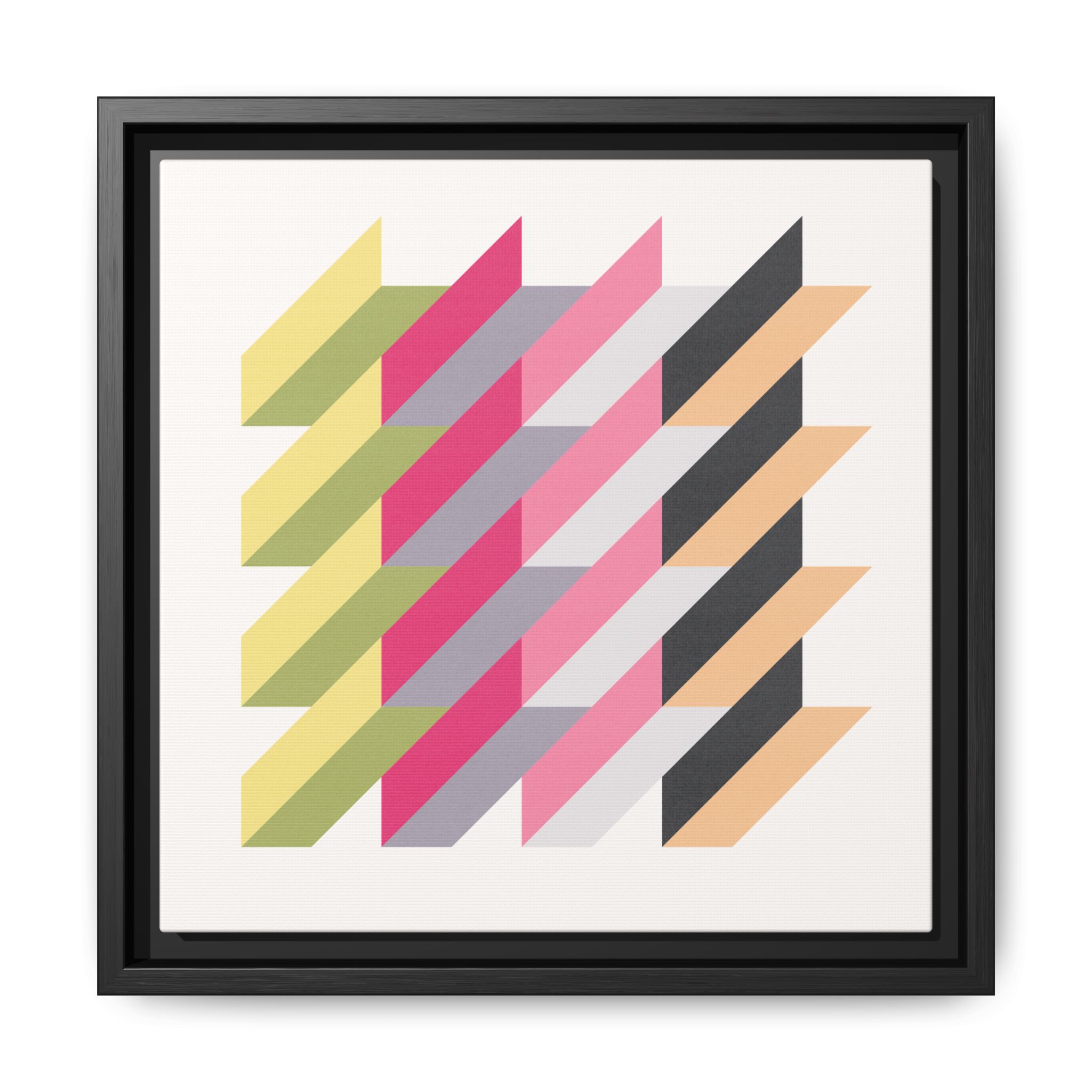 Geo Rectangles Matte Canvas, Framed - Image 33