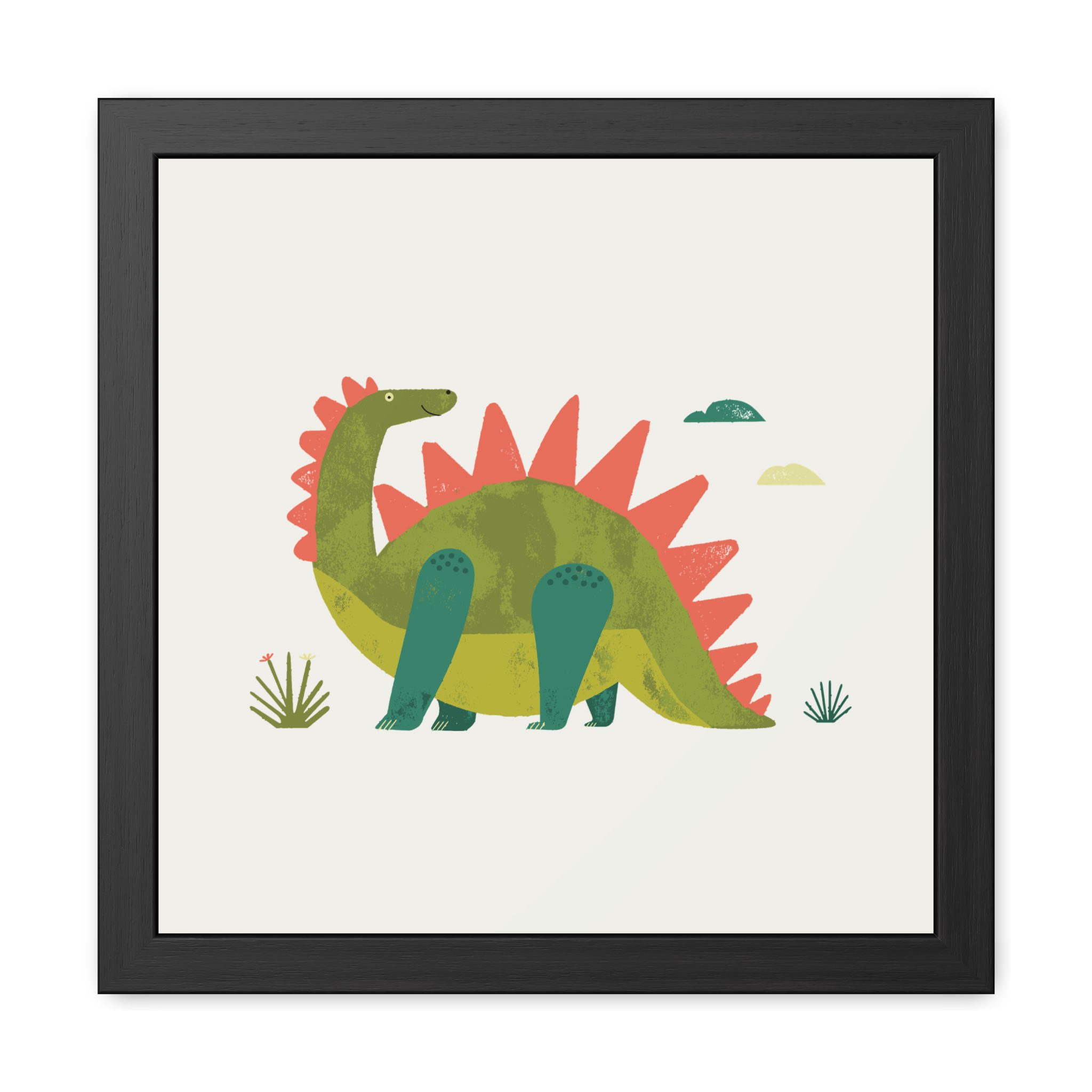 Stegosaurus Dinosaur Framed Art Print