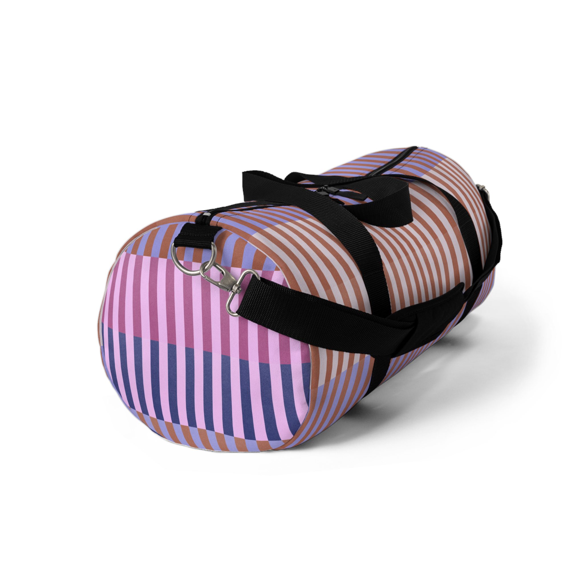 Purple Geo Lines Duffel Bag - Image 3