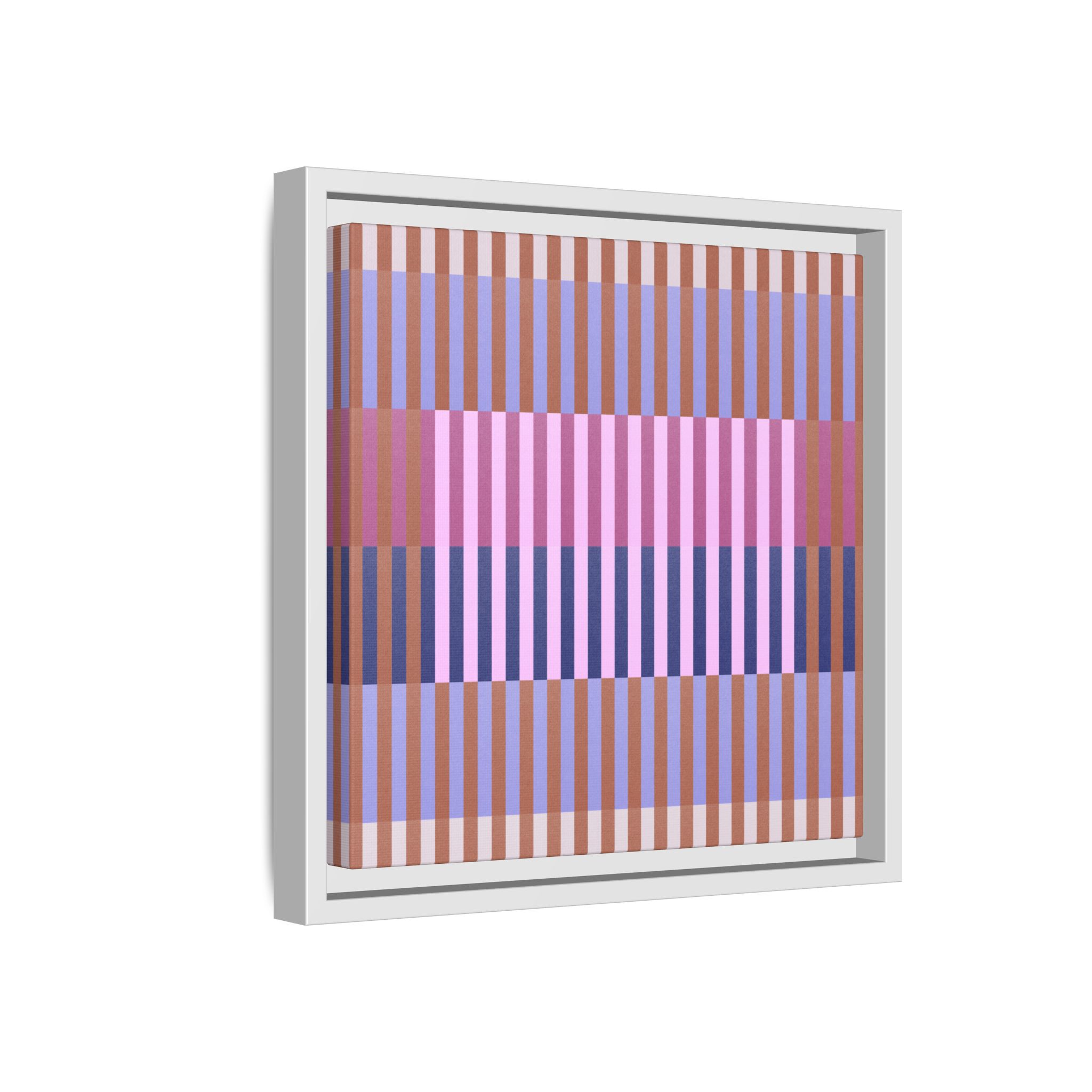 Purple Geo Lines Matte Canvas, Framed - Image 38