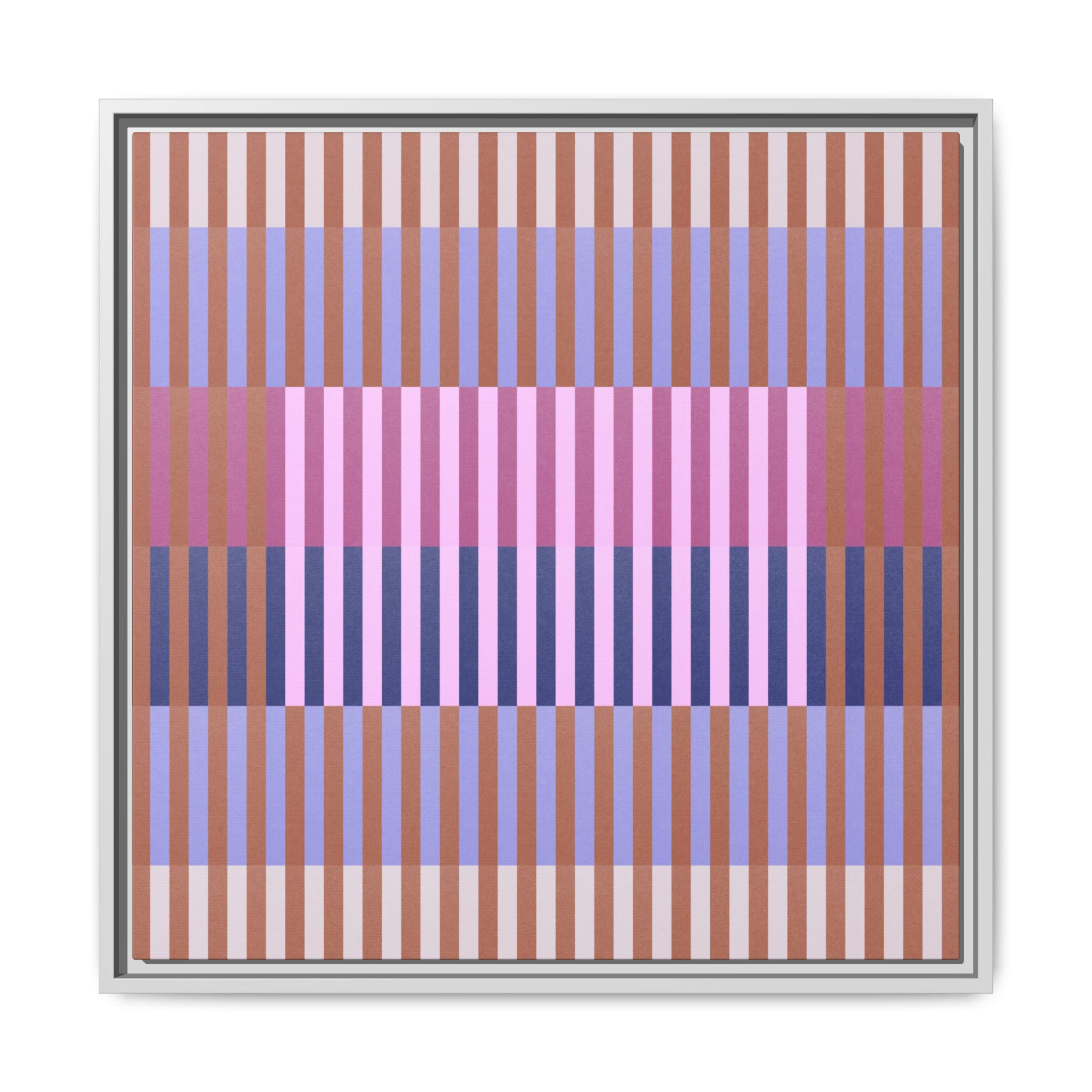 Purple Geo Lines Matte Canvas, Framed - Image 17