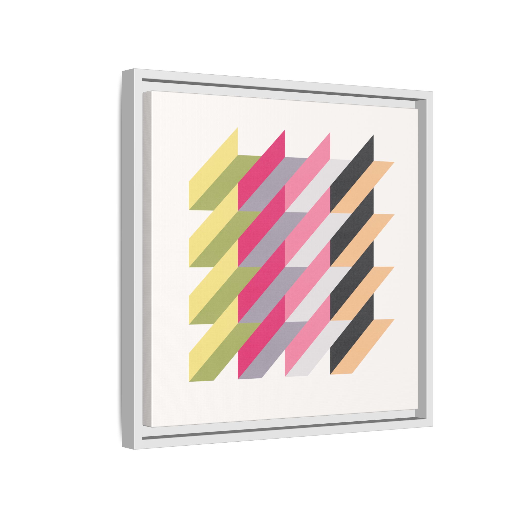 Geo Rectangles Matte Canvas, Framed - Image 46