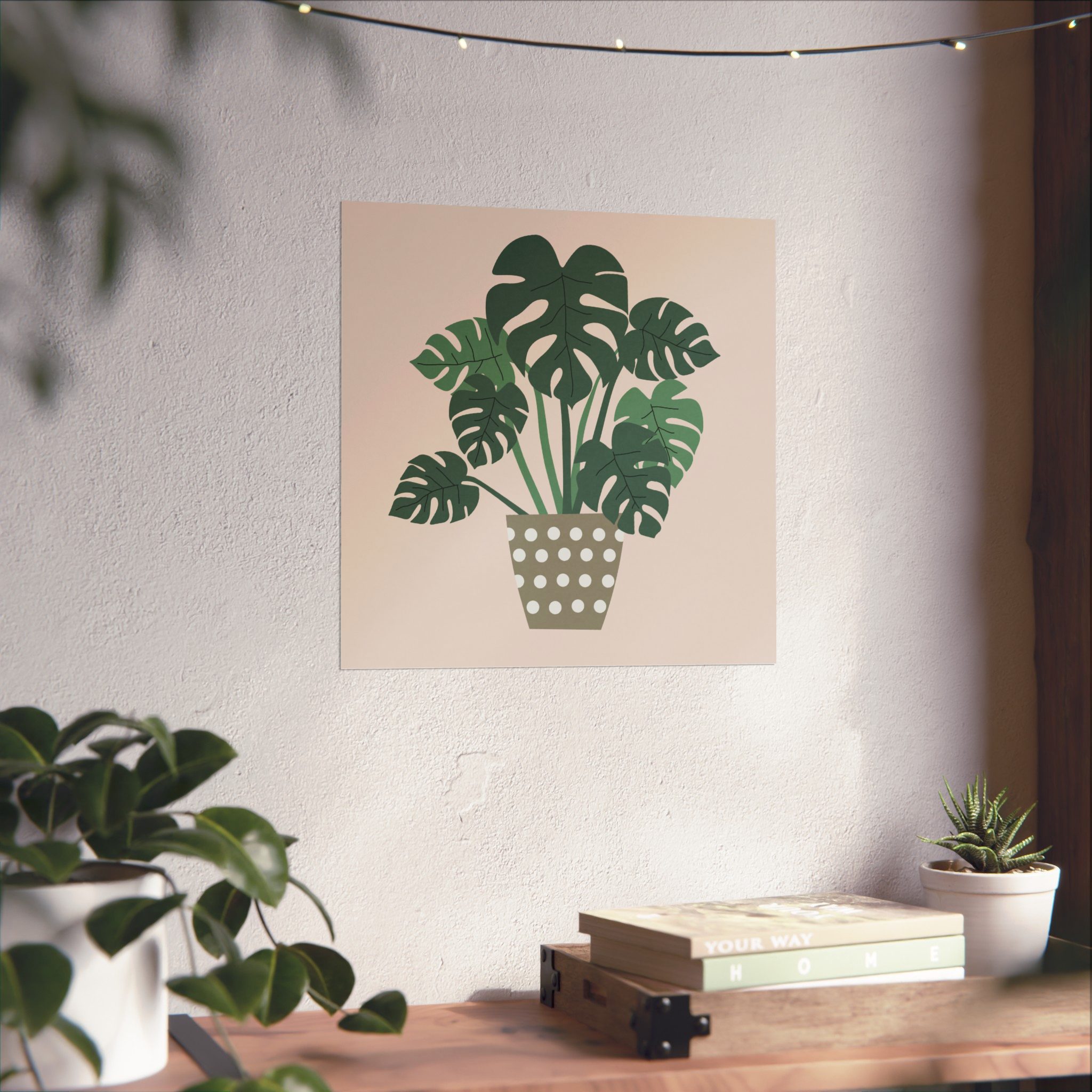 Cheese Plant Art Print - Image 3