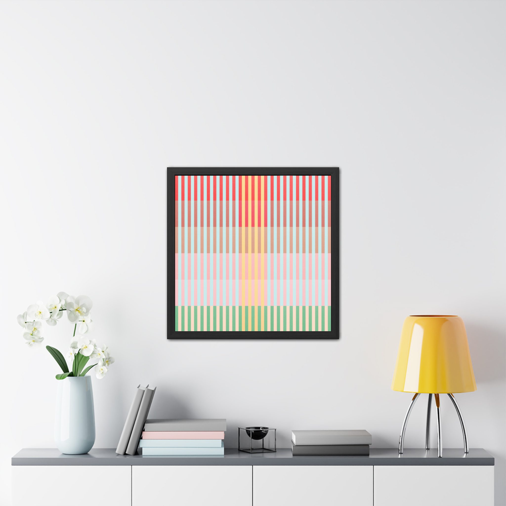 Apple Geo Lines Framed Art Print - Image 7