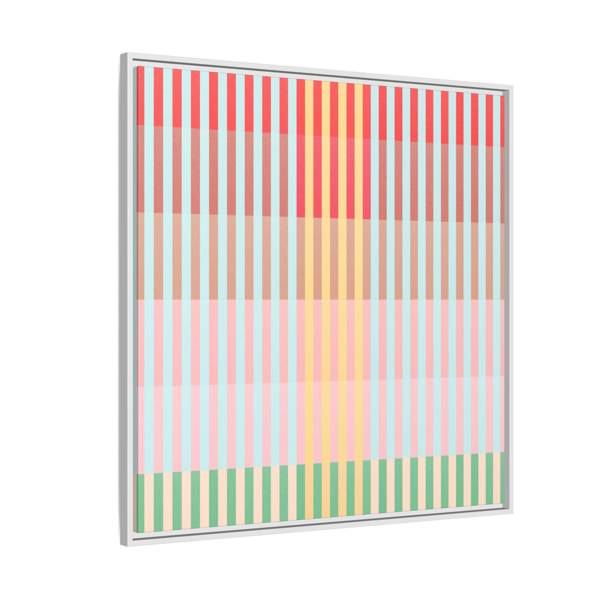 Apple Geo Lines Matte Canvas, Framed - Image 70