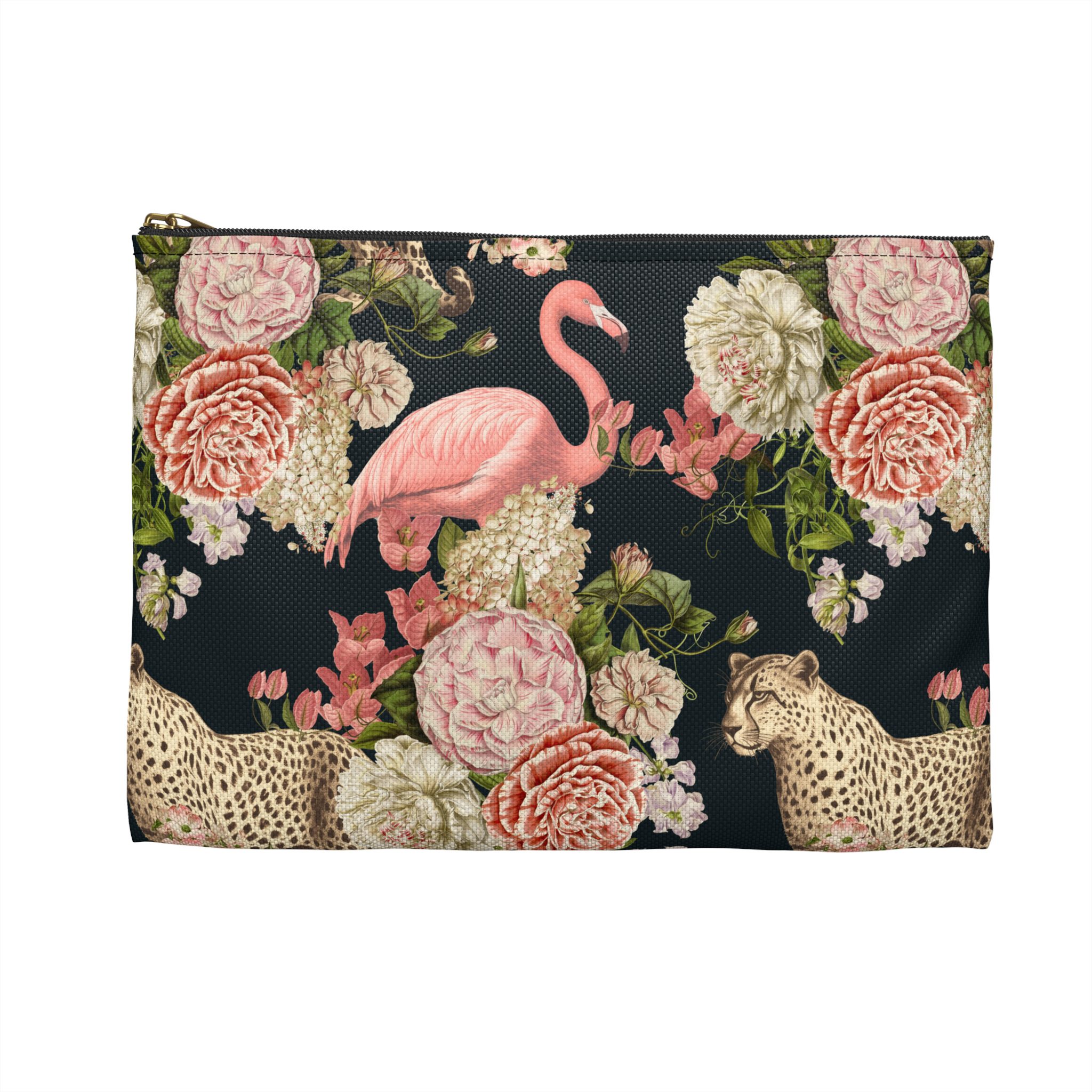 Flamingo Leopard Pattern Accessory Pouch - Image 2