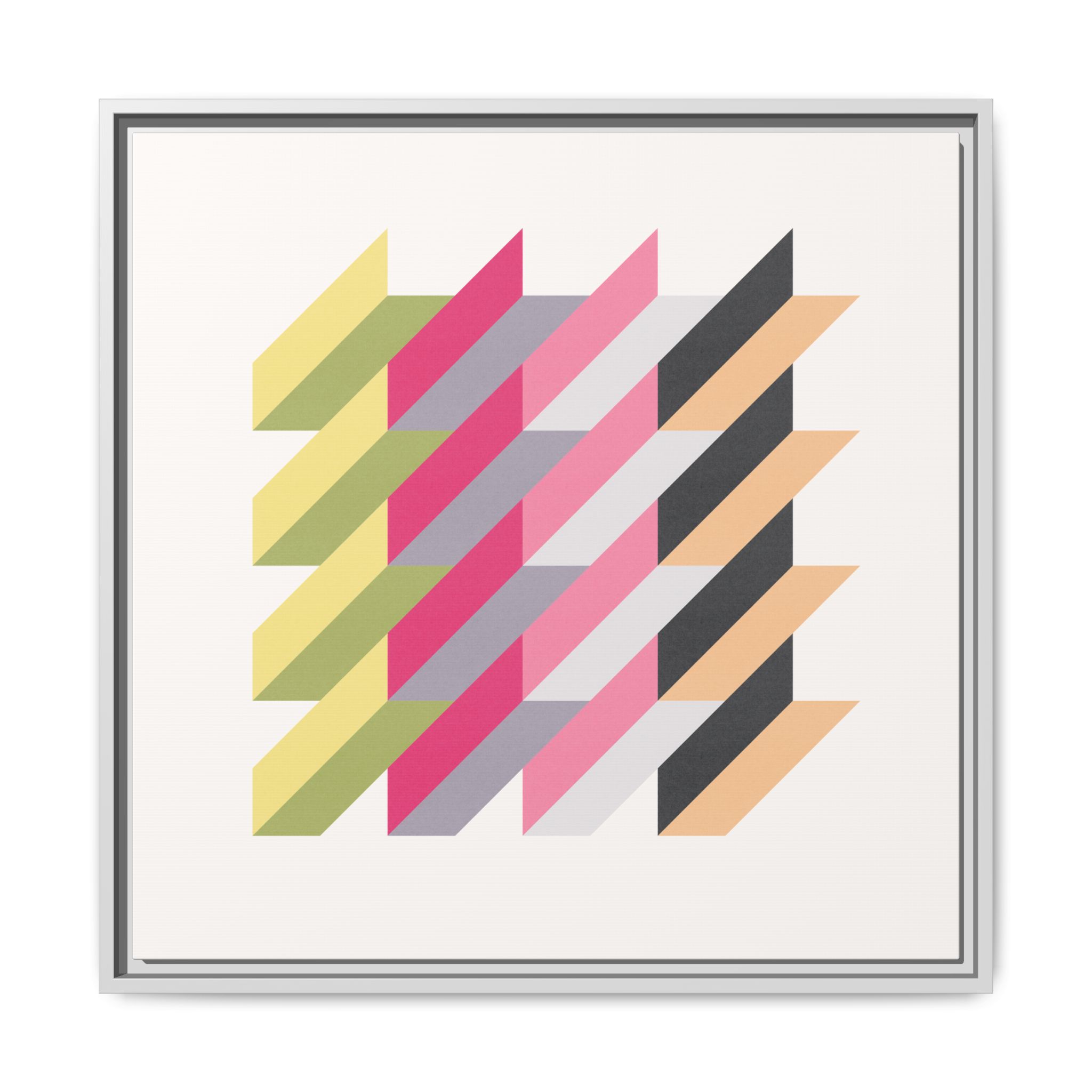 Geo Rectangles Matte Canvas, Framed - Image 17