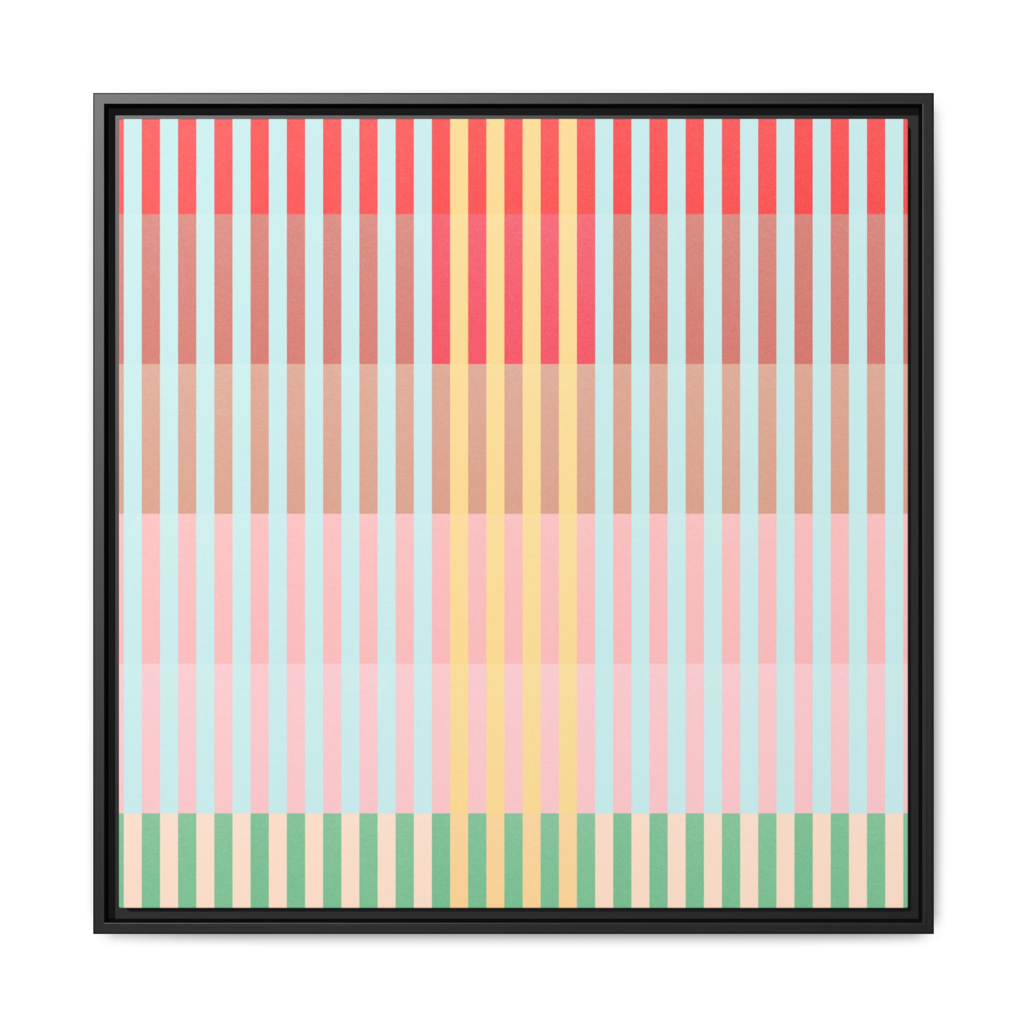 Apple Geo Lines Matte Canvas, Framed - Image 57