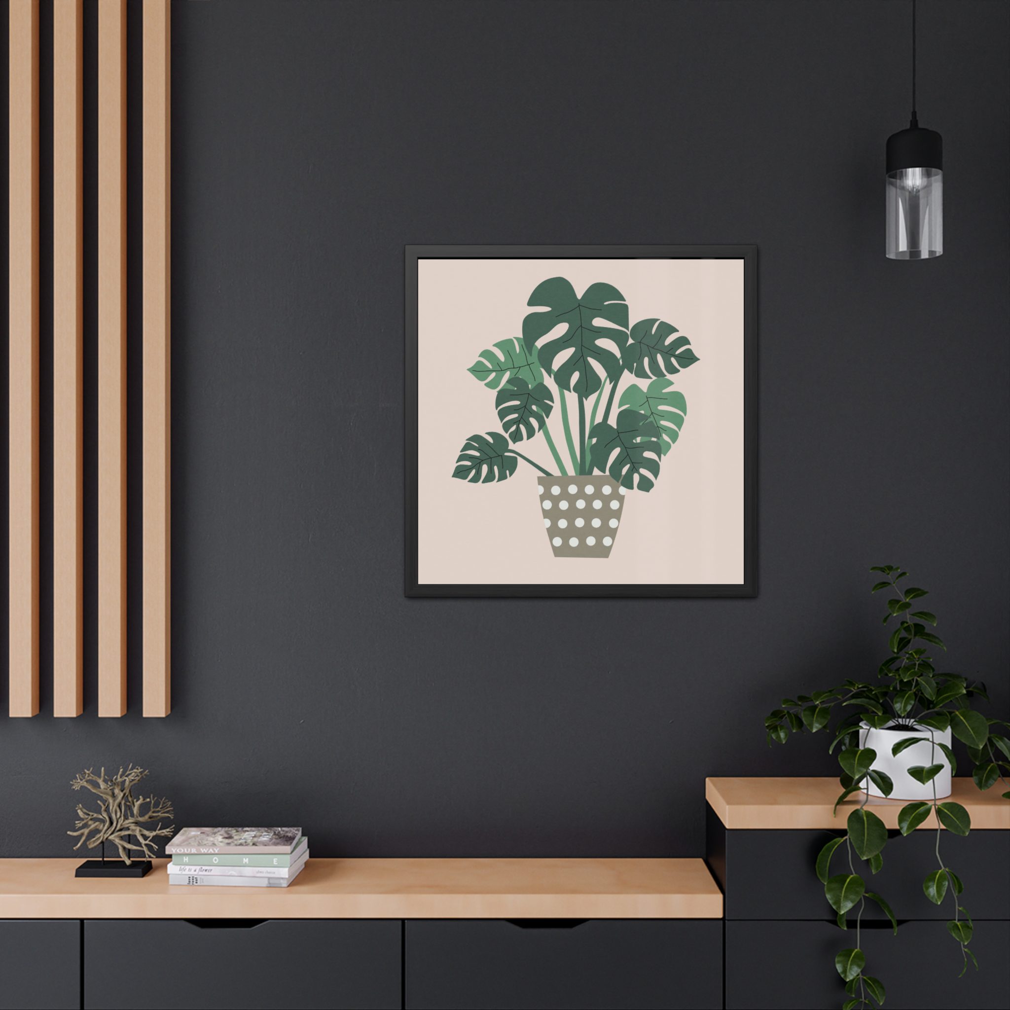 Cheese Plant Framed Art Print - Image 12