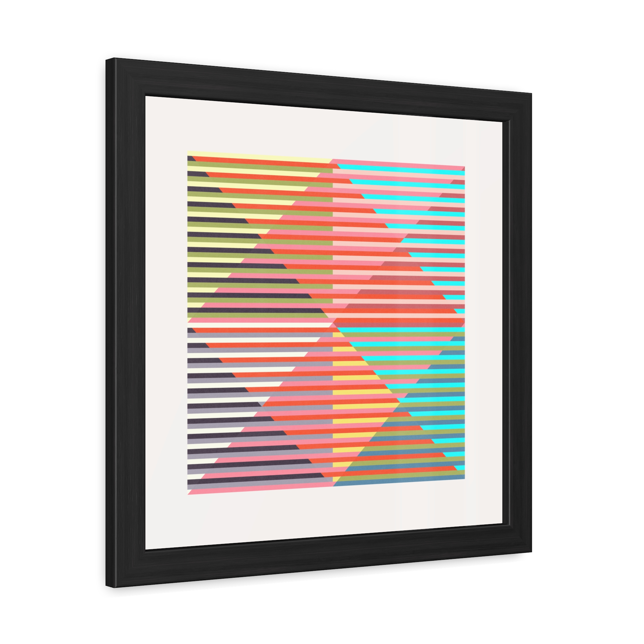 Geo Triangles Framed Art Print - Image 2